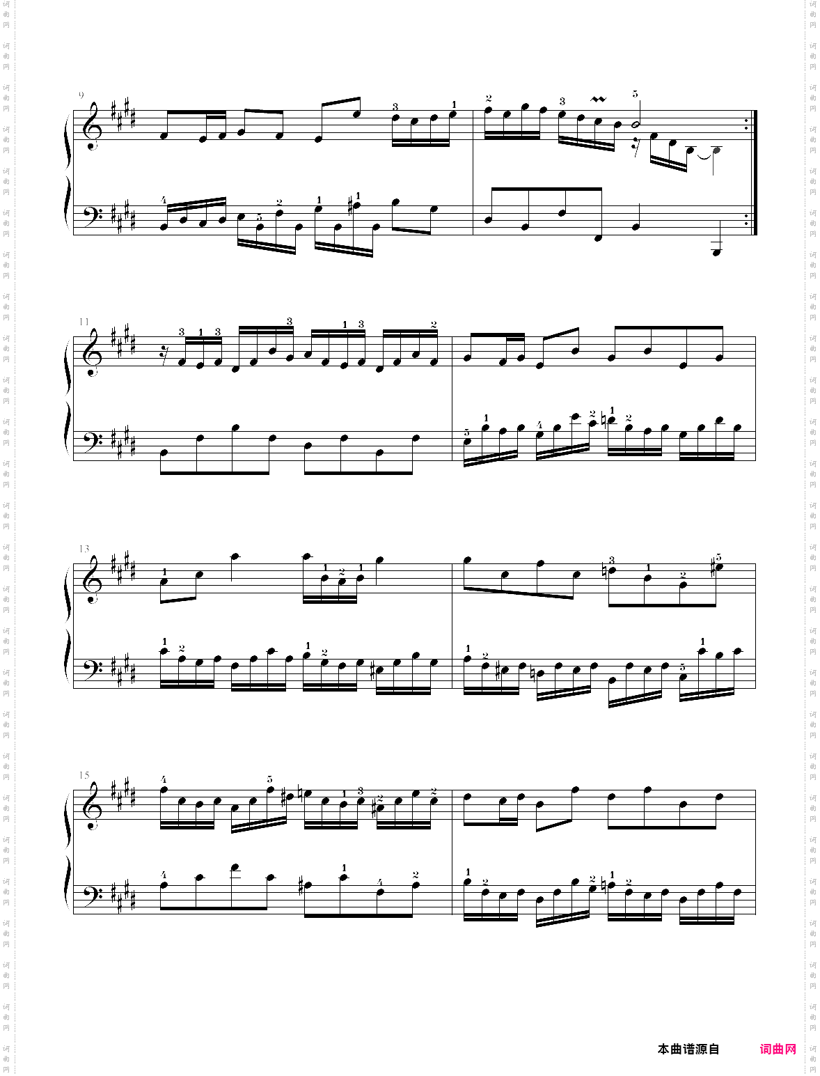 24·第八级小前奏曲乐曲02-上海音乐学院社会钢琴考级曲集2018版