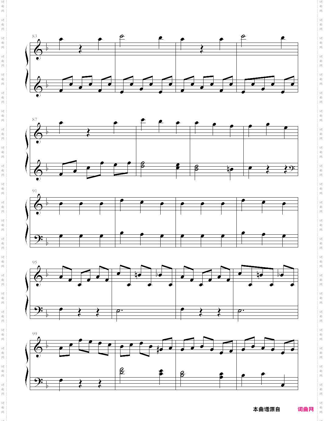 【钢琴块 2 等级歌曲】83 f大调奏鸣曲 第三章