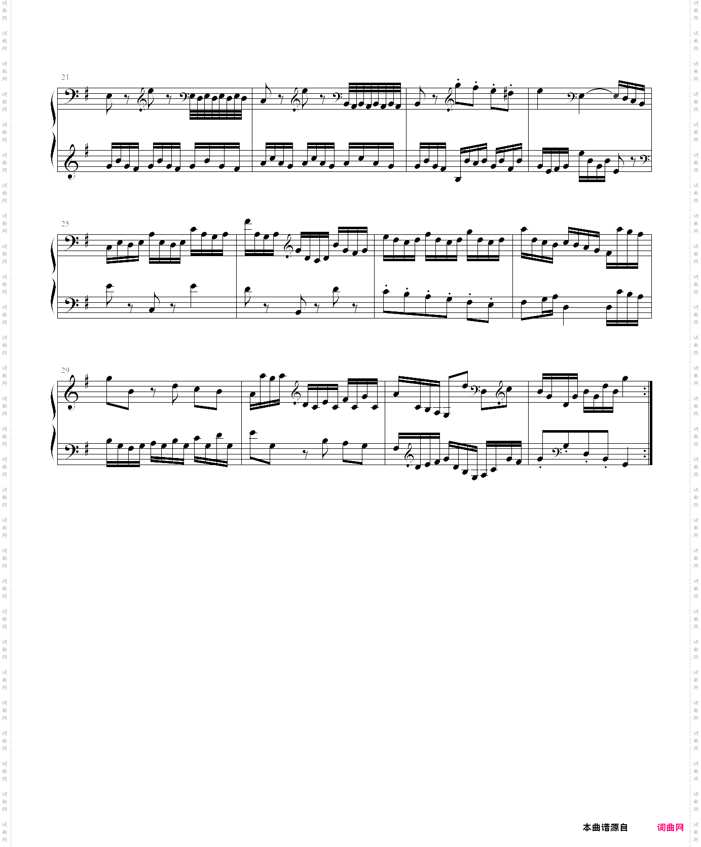 巴赫bwv988《哥德堡变奏曲》 变奏5