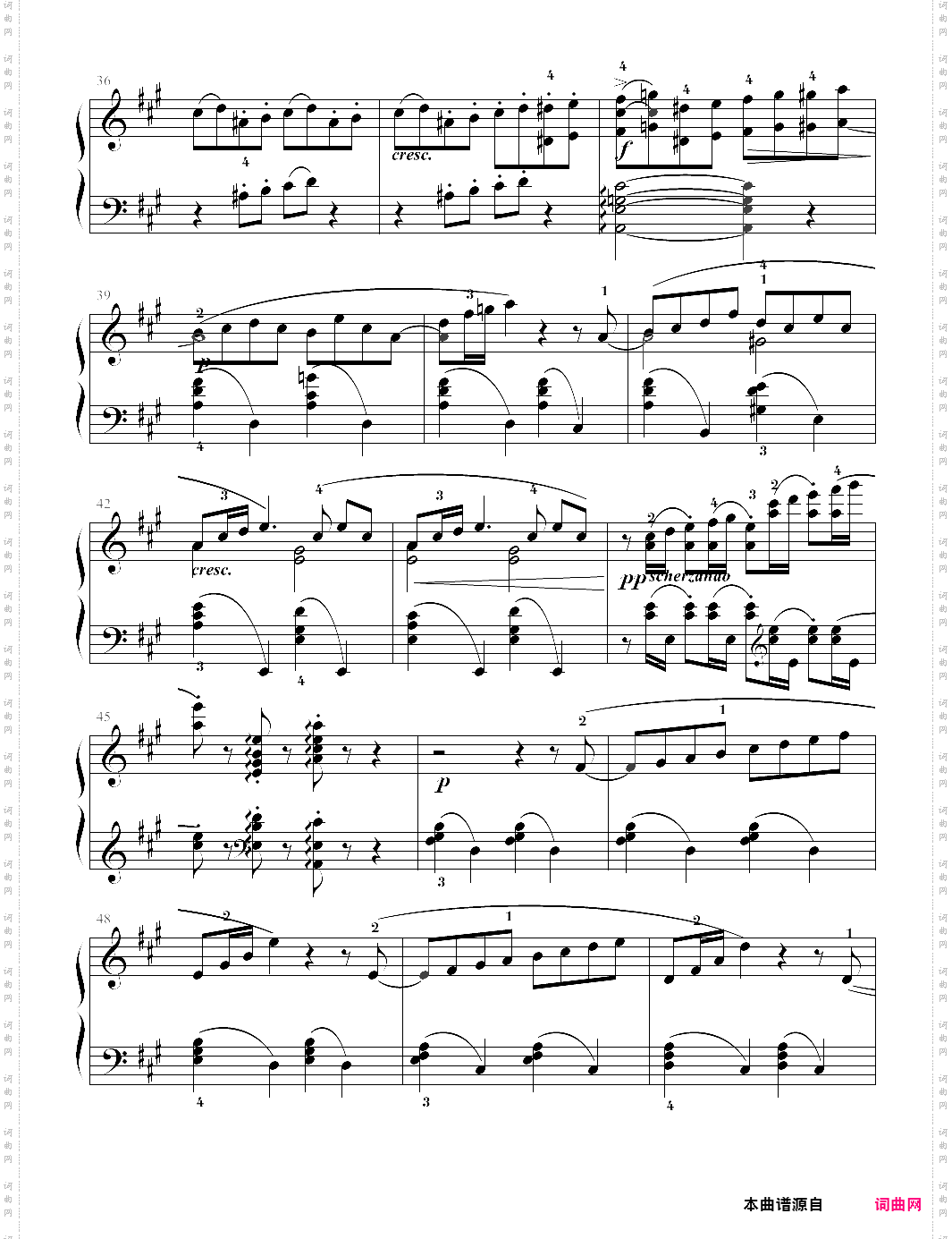 7-3、fransk serenade法国小夜曲【edvard grieg爱德华·格里格】-z0871