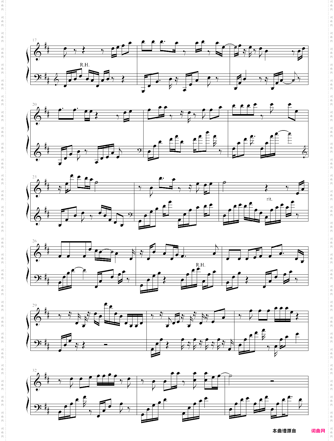 第六号钢琴曲