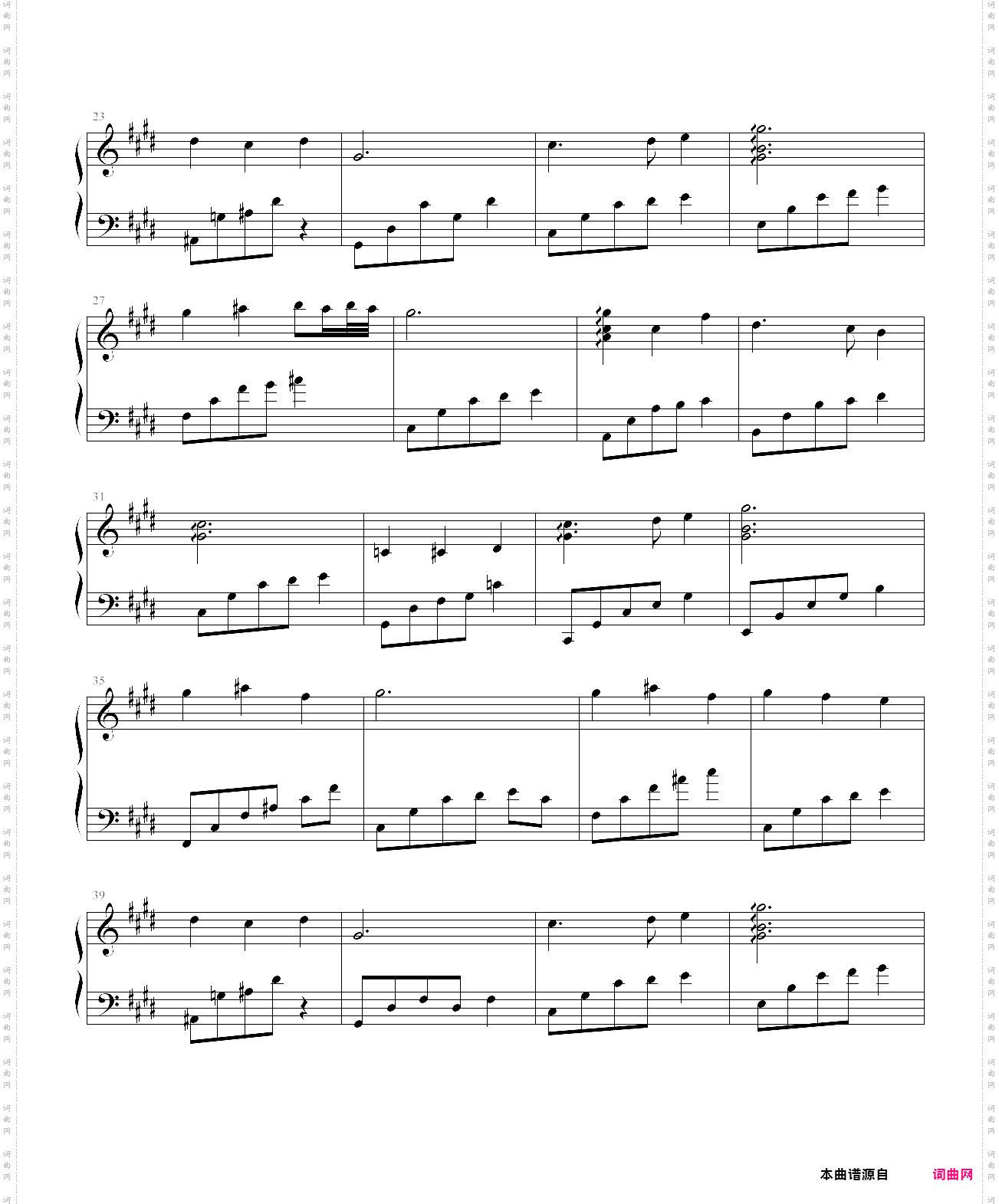 芈月传主题曲《满月》弹琴吧首发