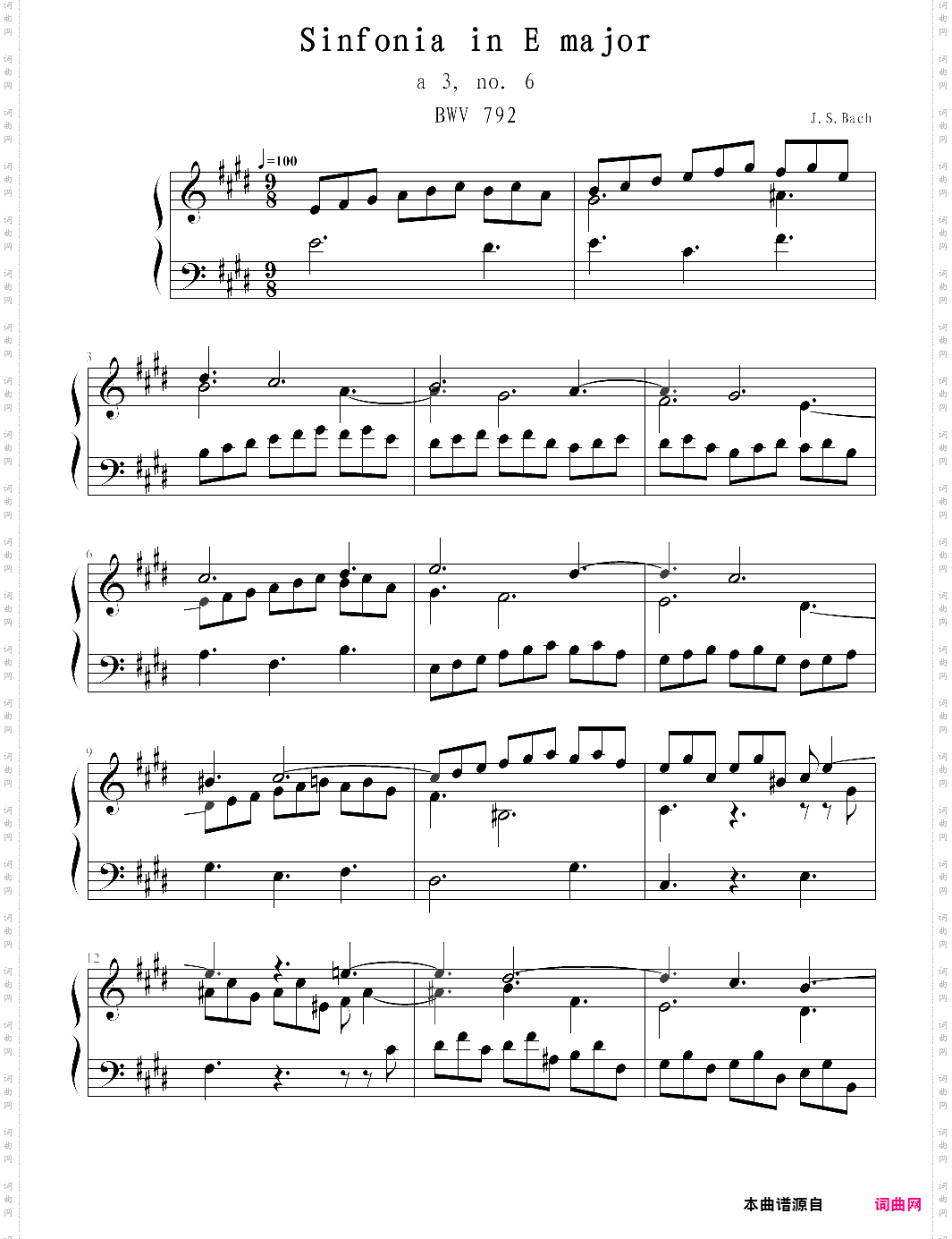 sinfonia no 6,e major