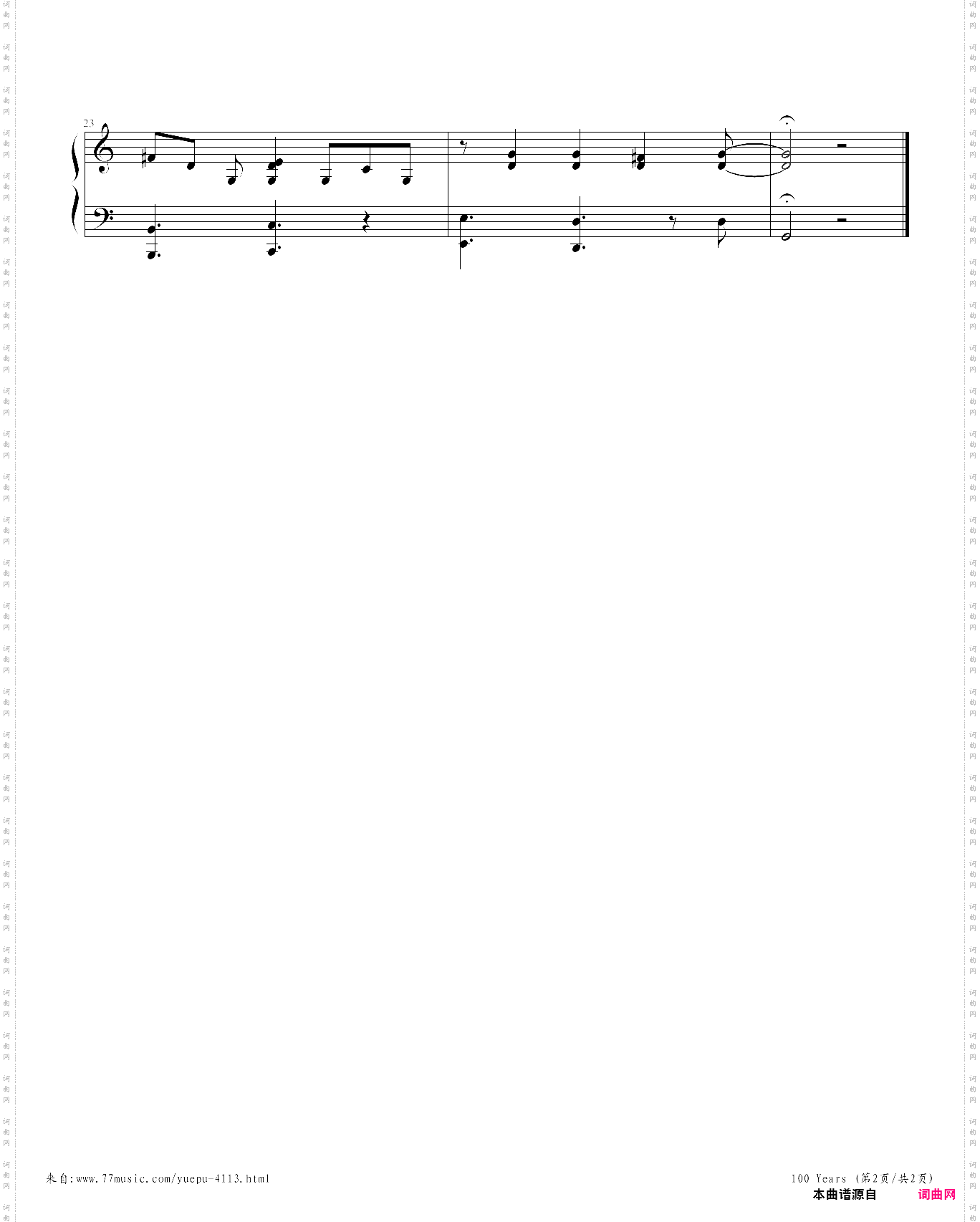 100 years-five for fighting