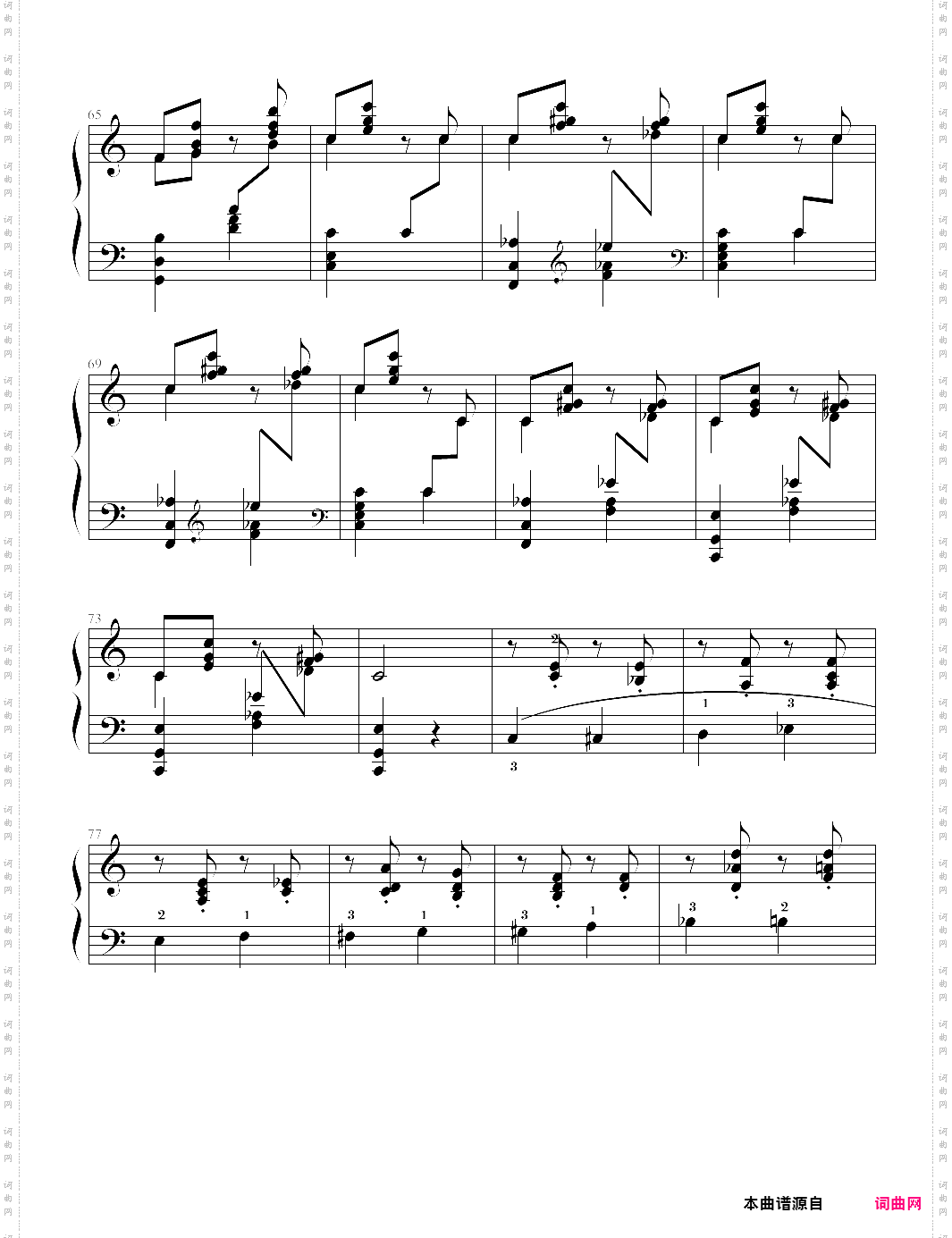 melody in f-anton rubinstein