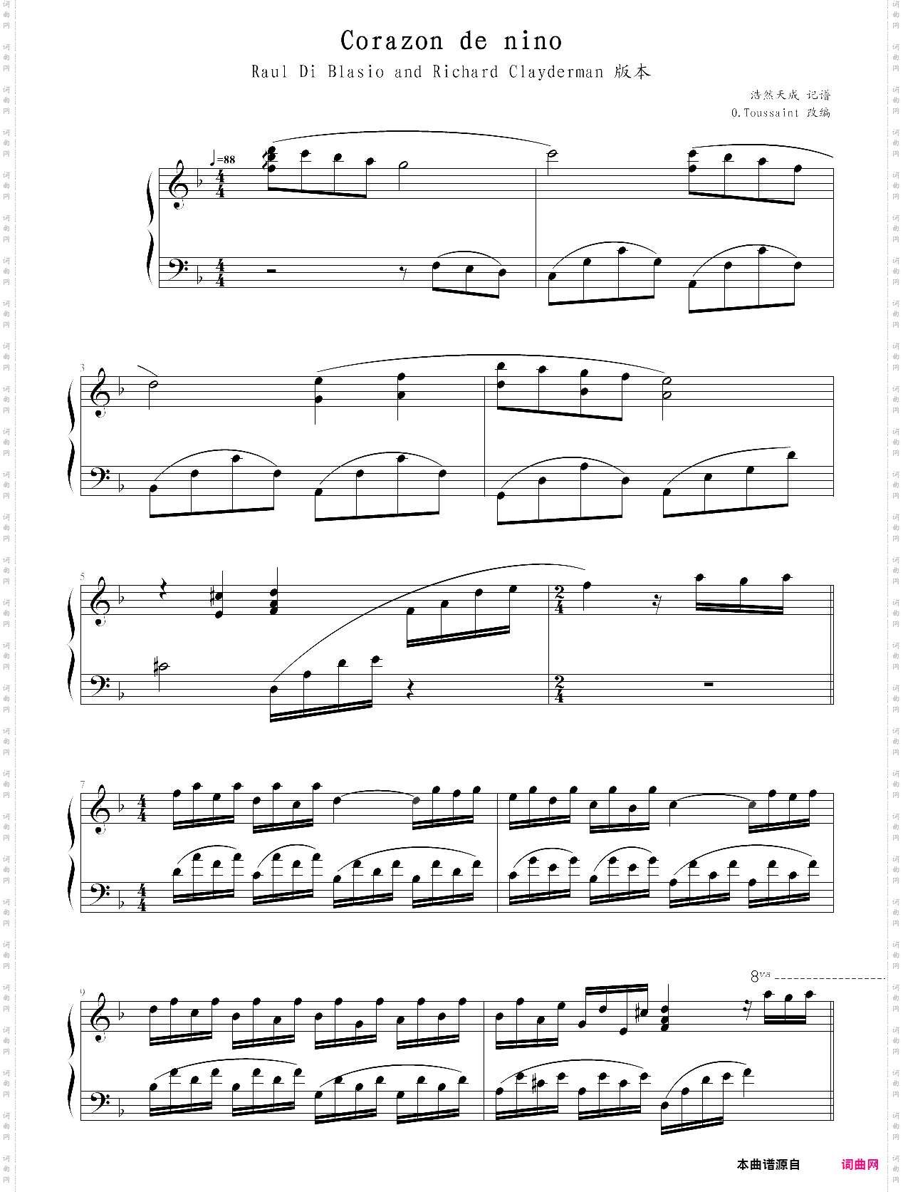 corazon de nino-richard clayderman