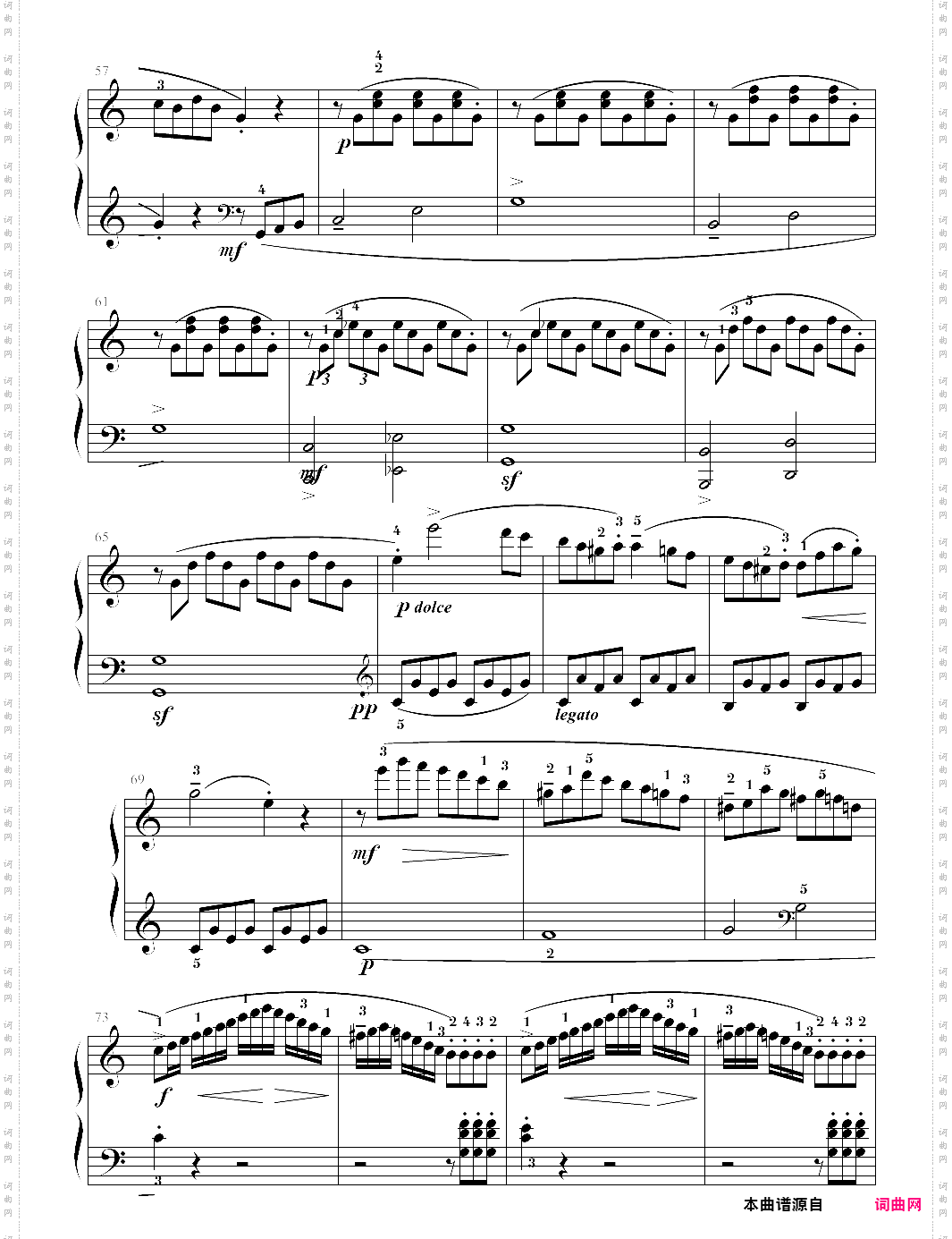 piano sonatina in c major, op·20 no·1