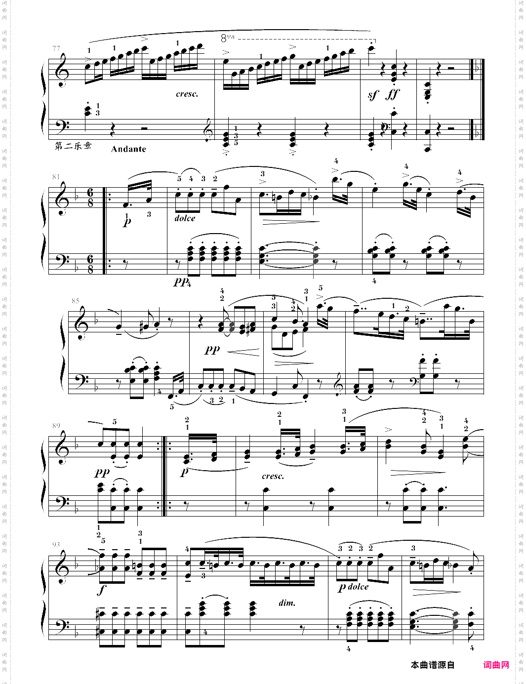 piano sonatina in c major, op·20 no·1