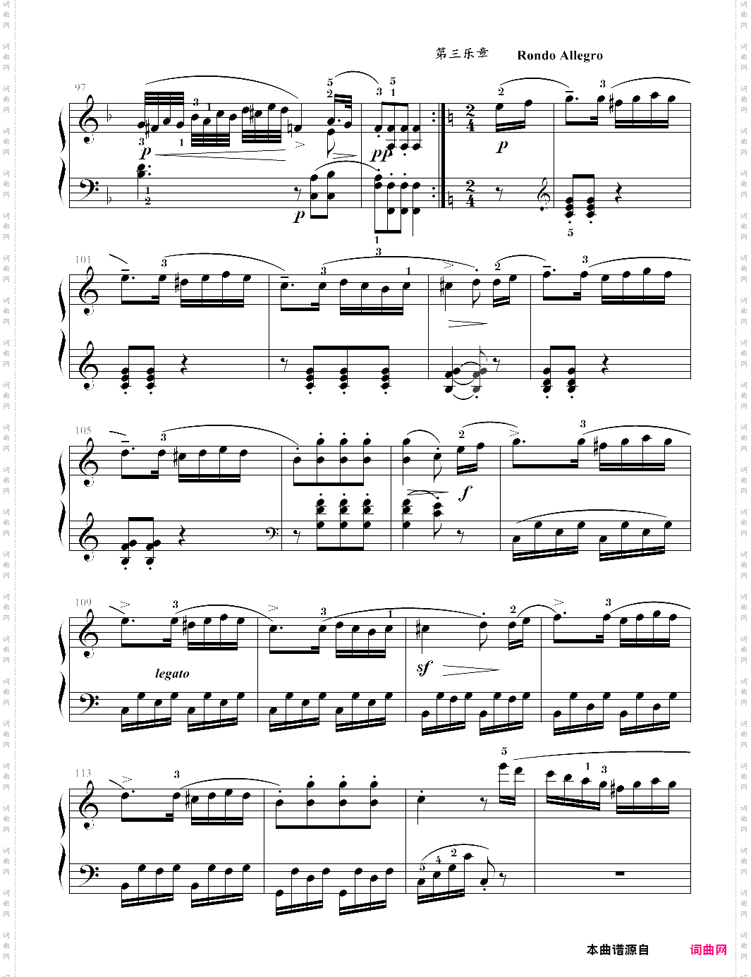 piano sonatina in c major, op·20 no·1