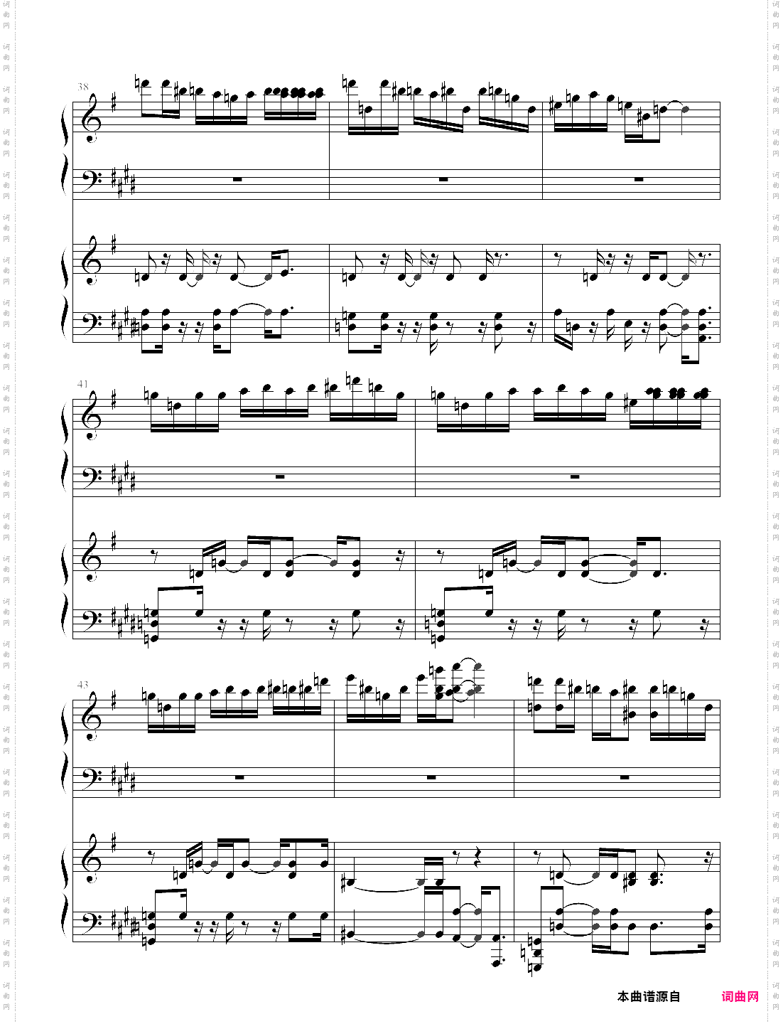 wow piano solo- zetacola 四声部权威版