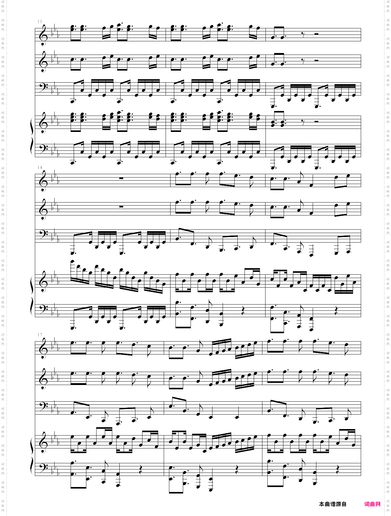 samba de rode-桑巴回旋曲总谱-马克西姆maksim