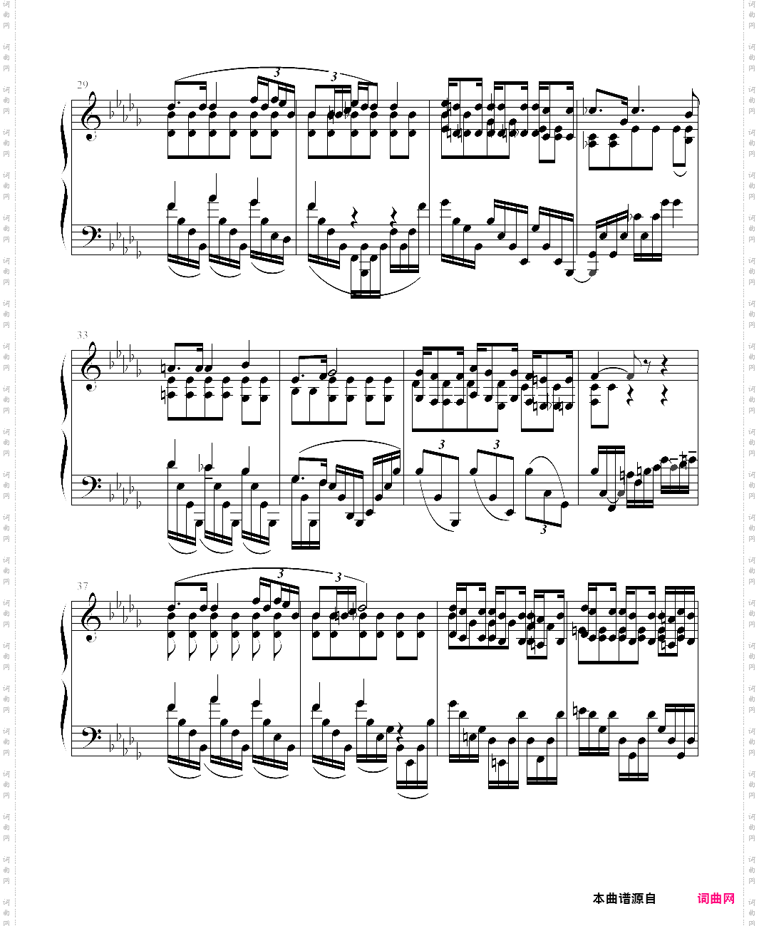 scriabin etude op8 no11 b flat minor 斯克里亚宾练习曲11