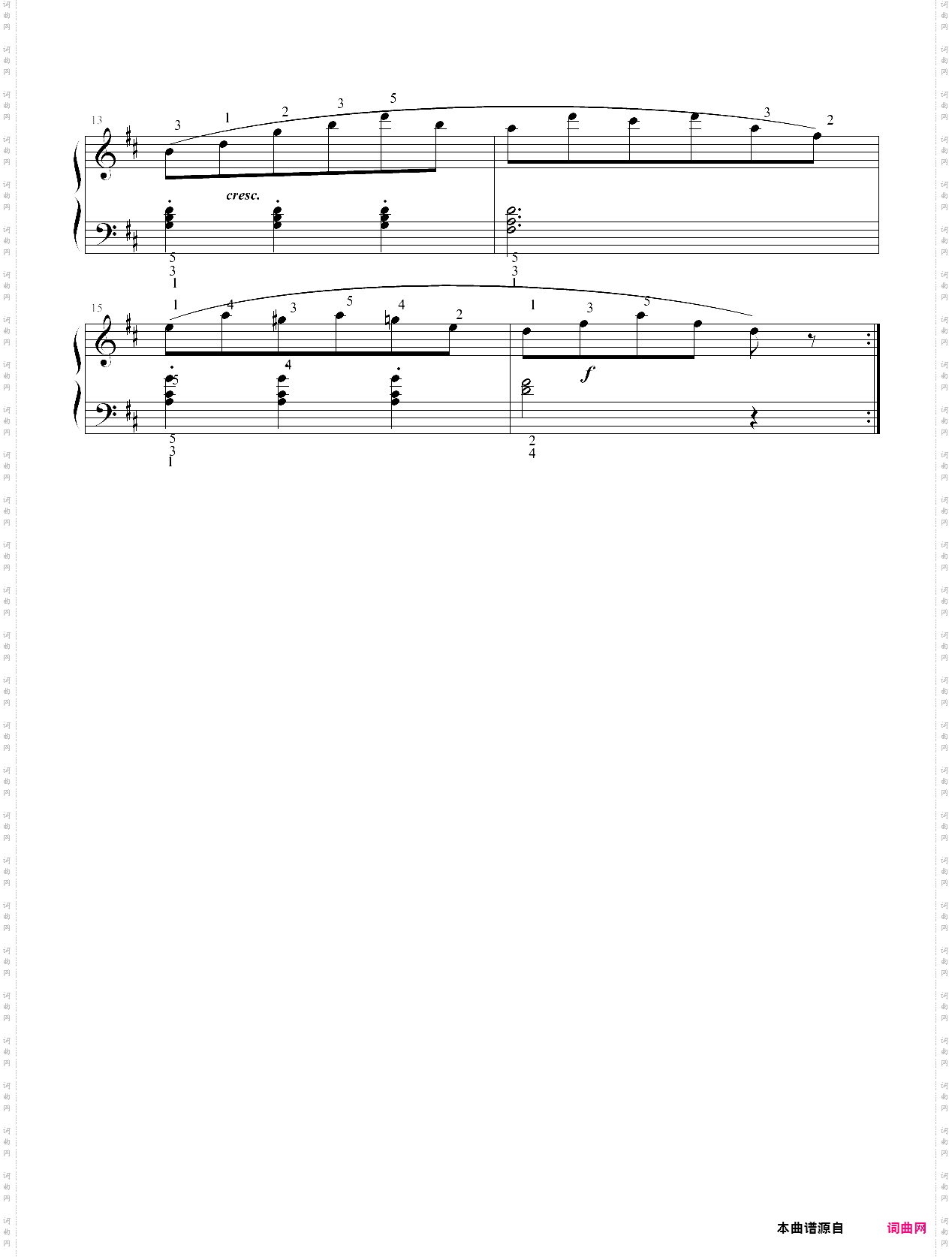 跟着朗朗学钢琴3 no·2 d大调练习曲