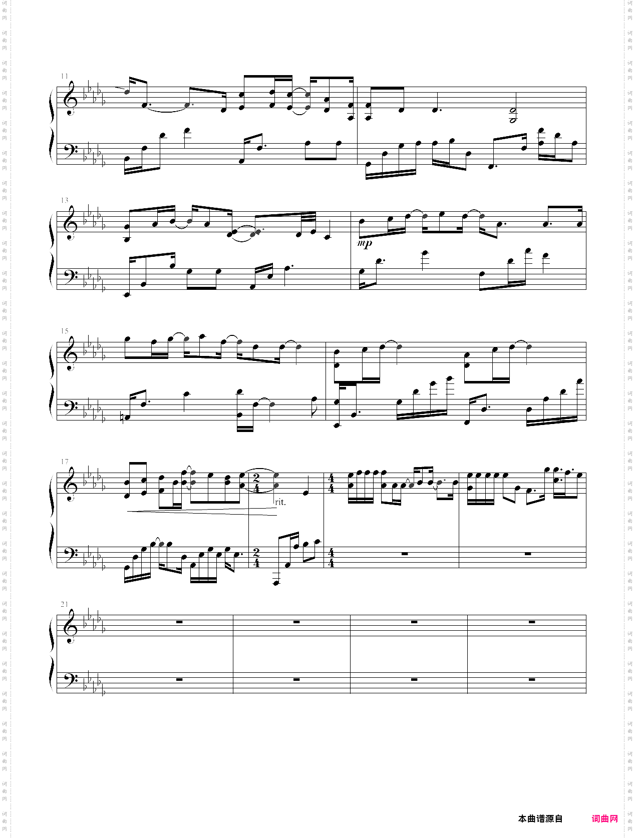 nothings gonna change my love for you 此情永不移 廊桥遗梦主题曲