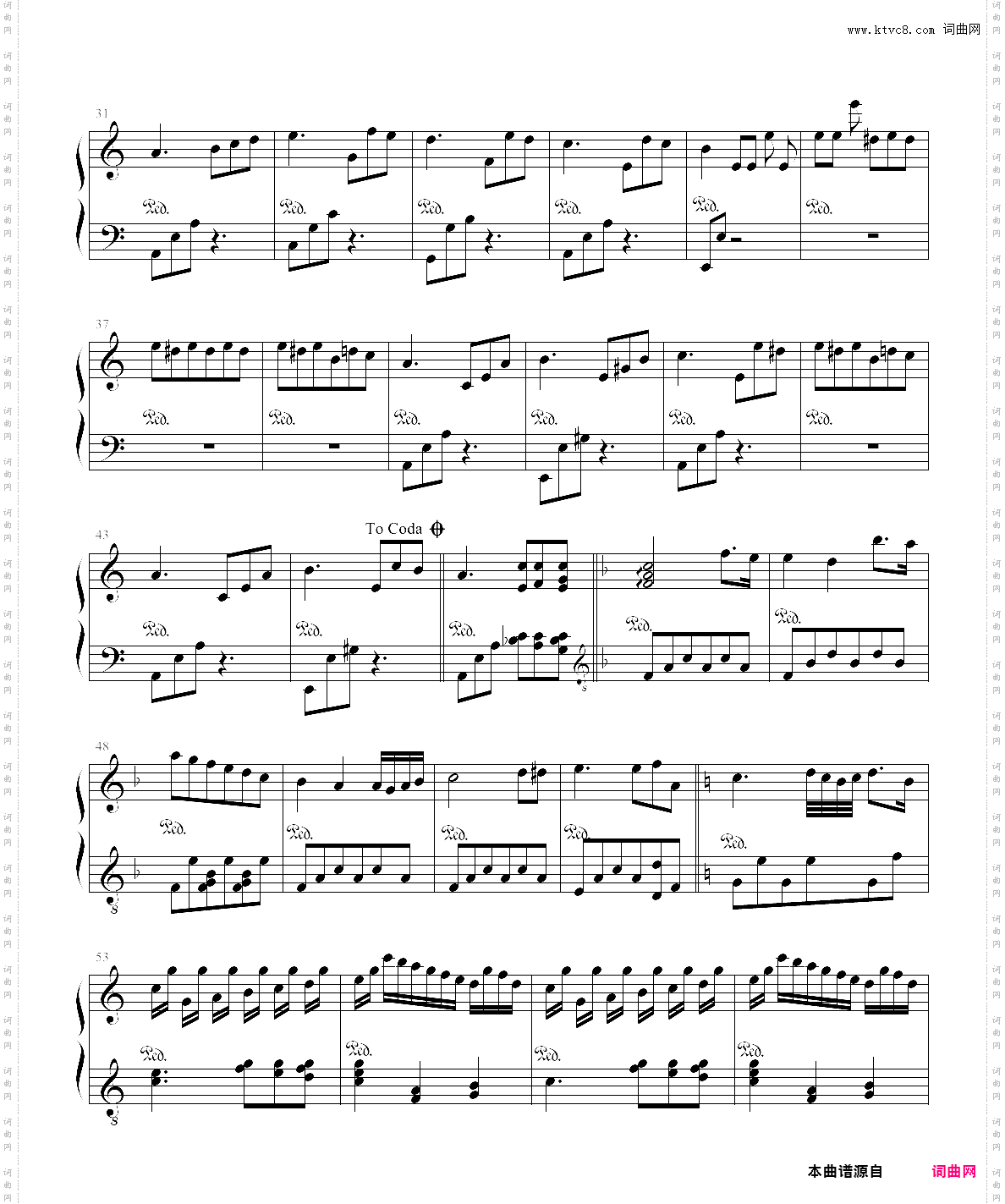 for elise致爱丽丝，原版，完全版