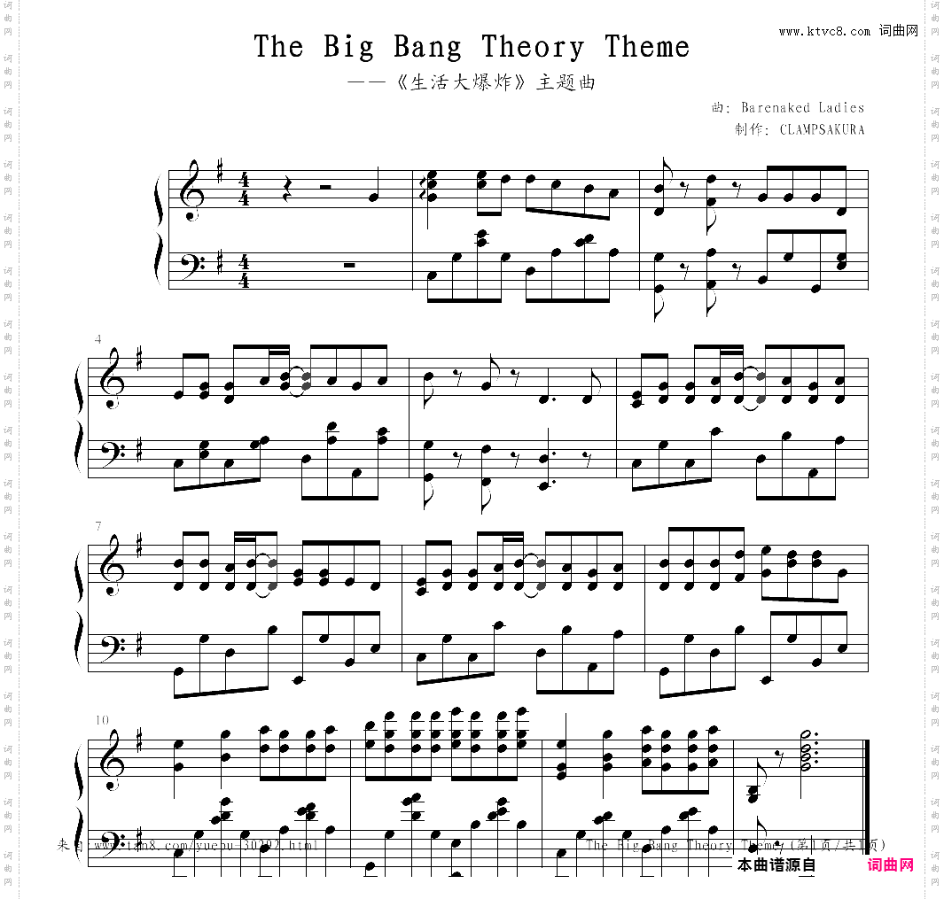 《the big bang theory theme》——《生活大爆炸》主题曲