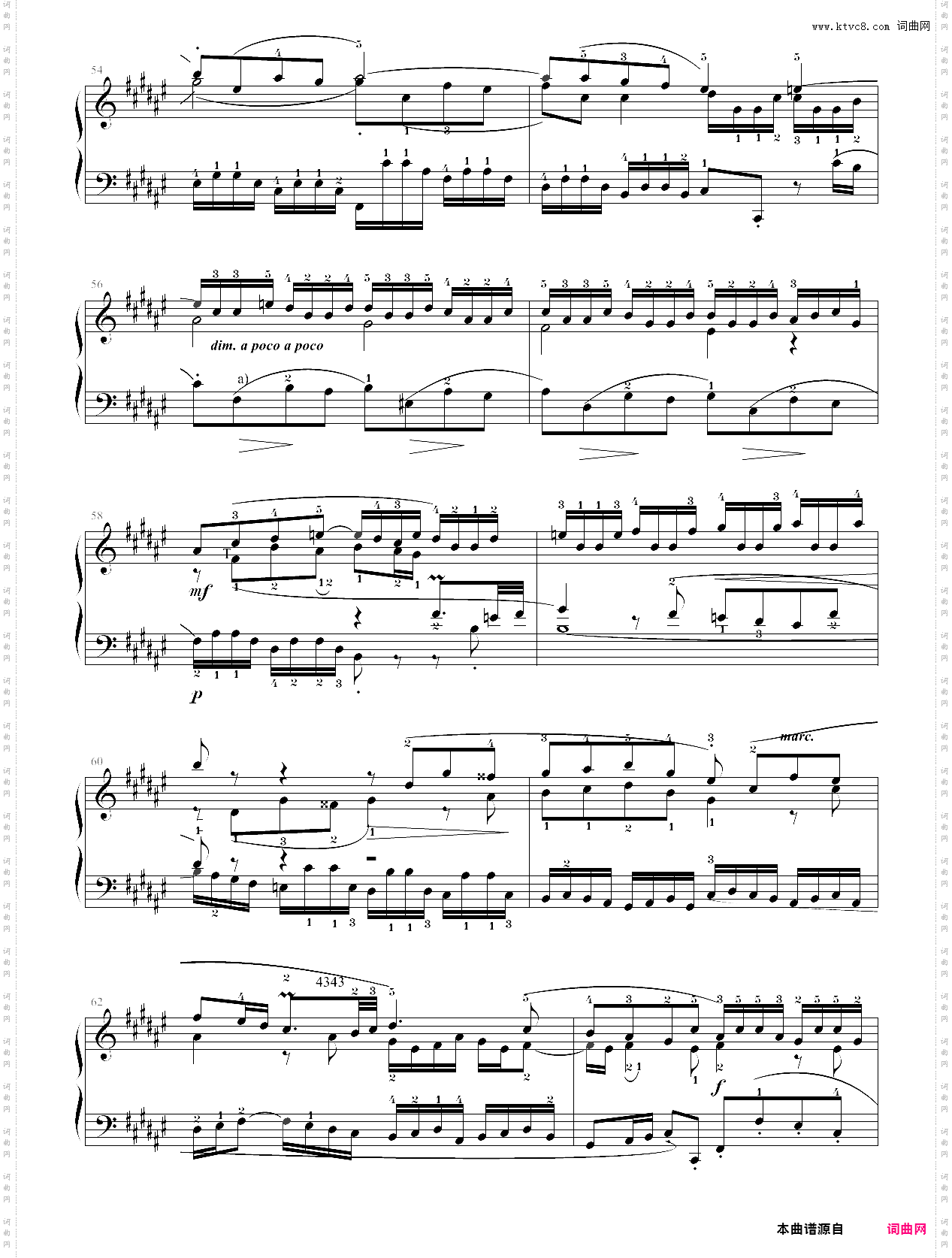 262·第九级规定曲目b组前奏曲与赋格平均律 no·13-中国音乐学院钢琴考级全国通用教材第二套