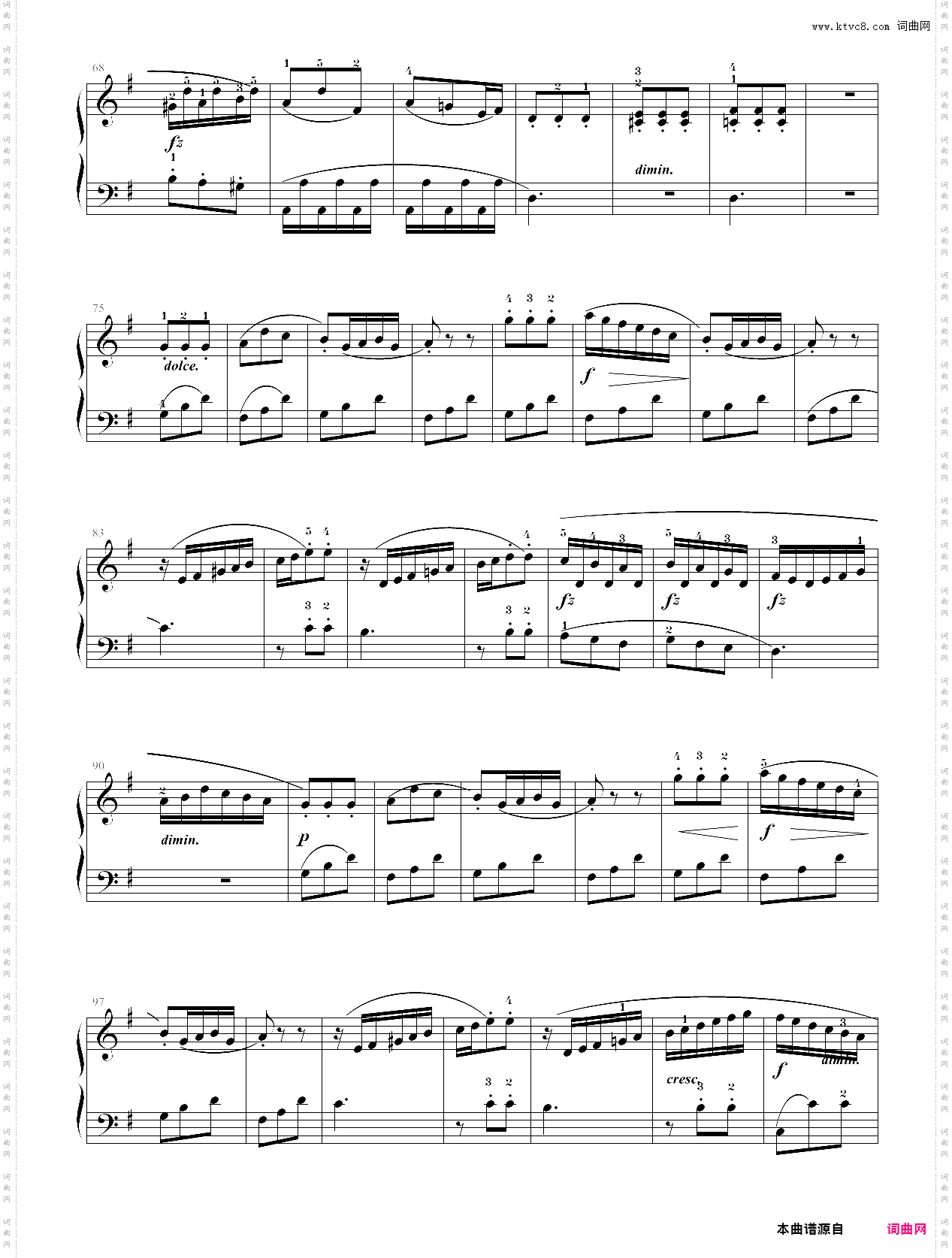 69·第三级规定曲目b组小奏鸣曲-中国音乐学院钢琴考级全国通用教材第二套