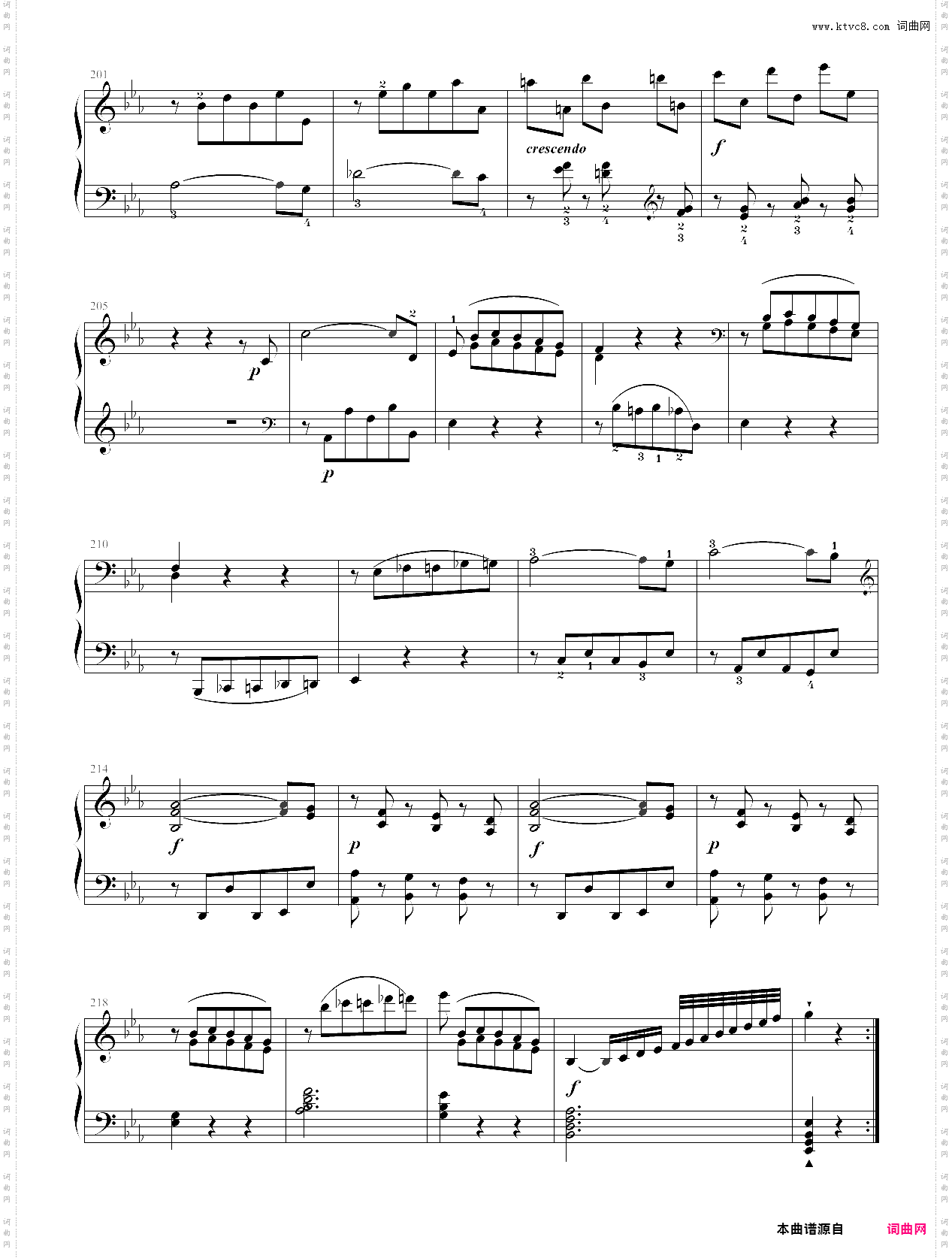 159·第八级大型乐曲be大调奏鸣曲第一乐章-中央音乐学院业余考级教程