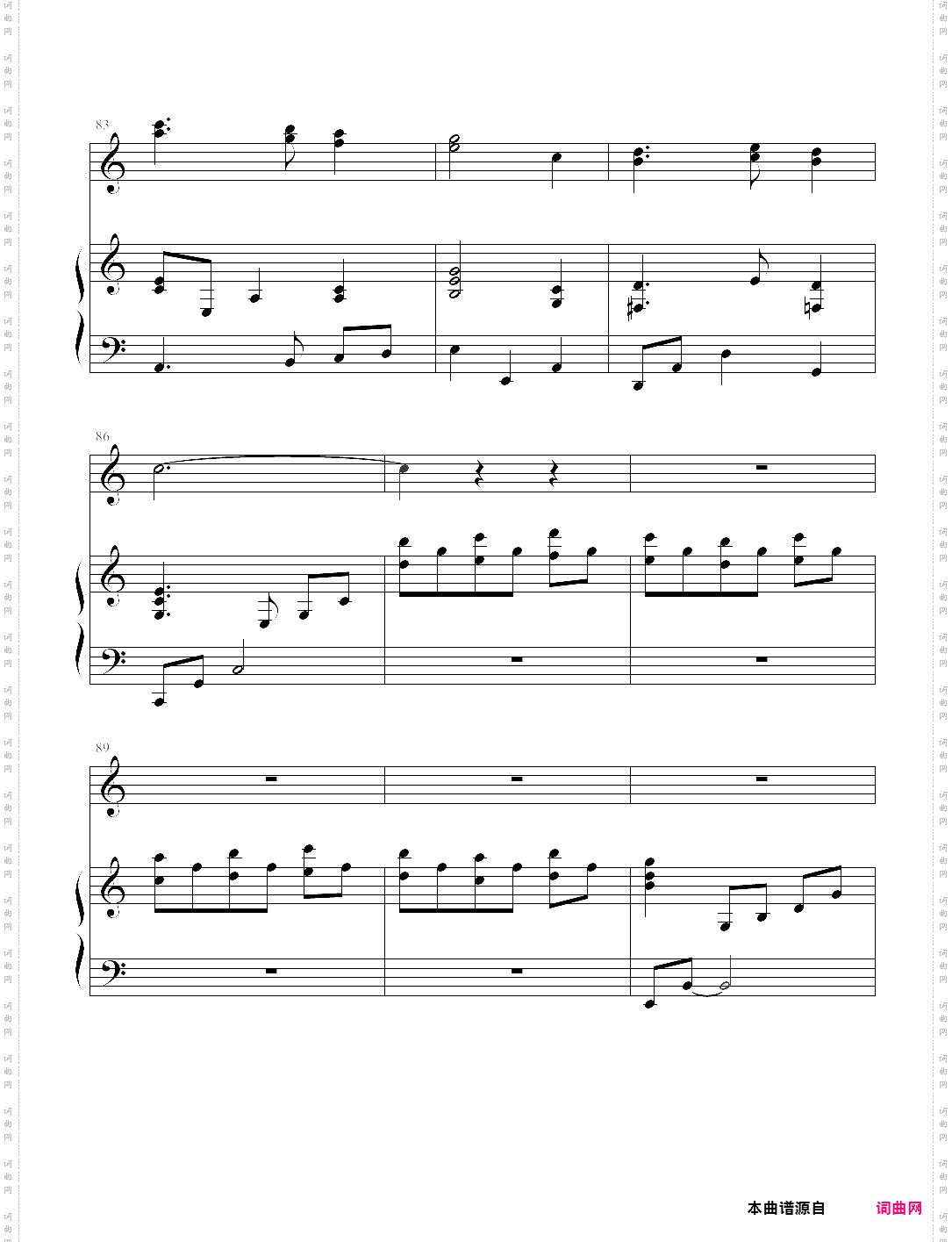the song of night
