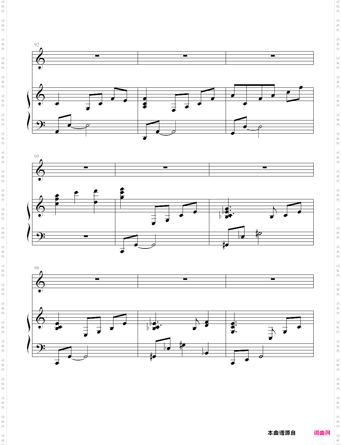 the song of night