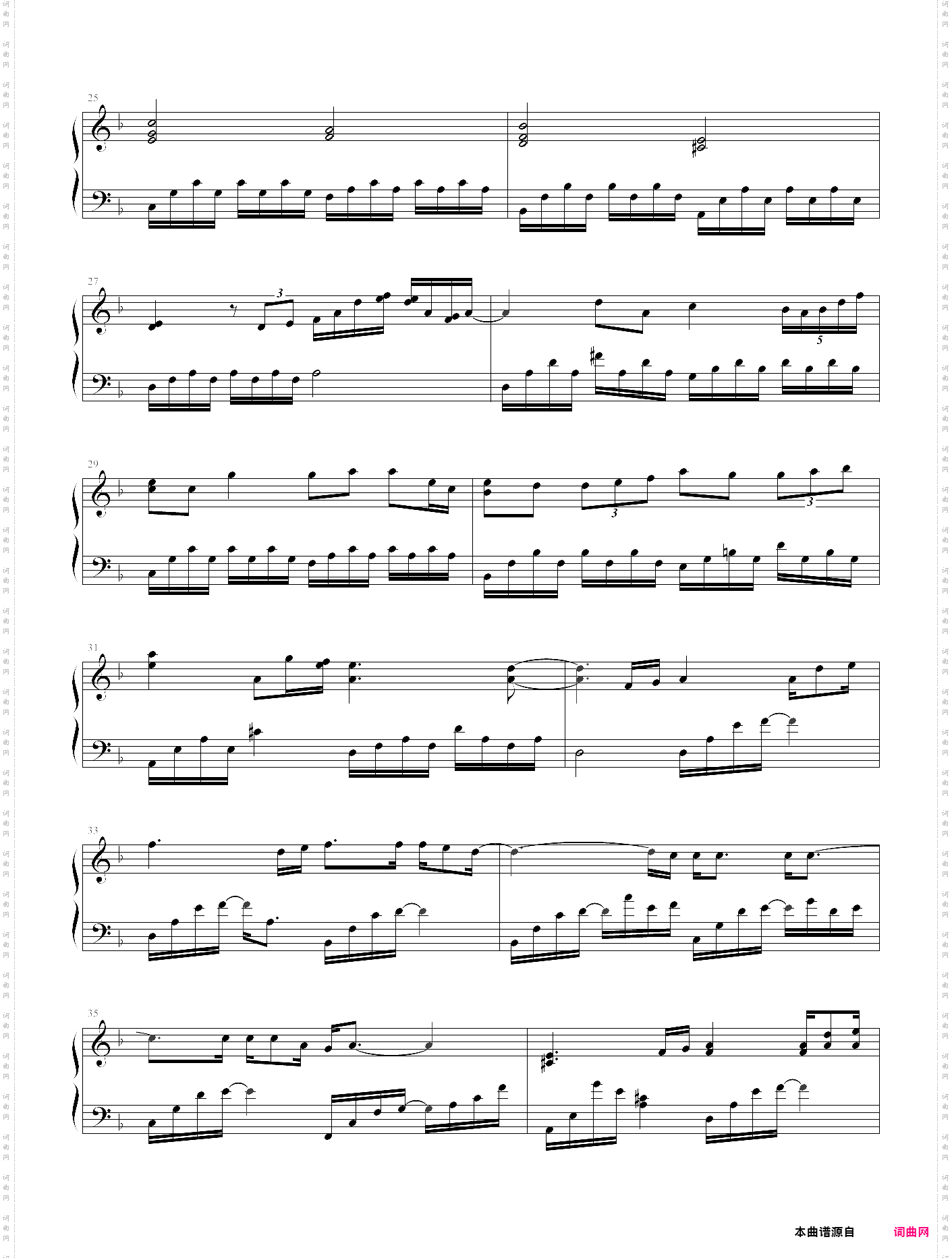 留给最爱的说话钢琴版，张柏芝