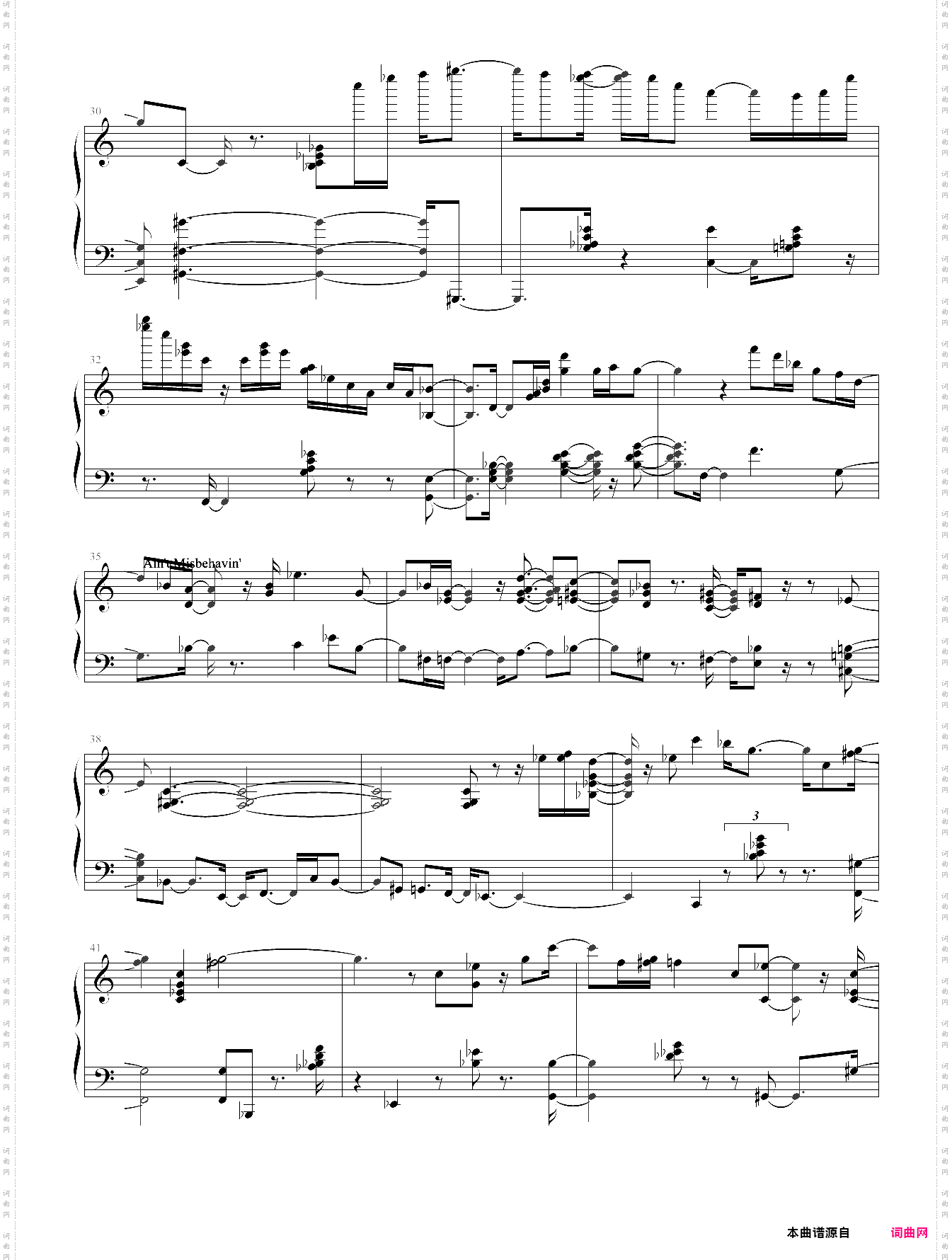 fats waller medley 4胖子沃勒的杂凑曲4，爵士版