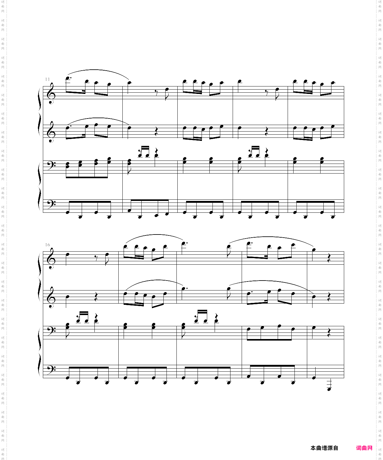 战斗进行曲_四手联弹
