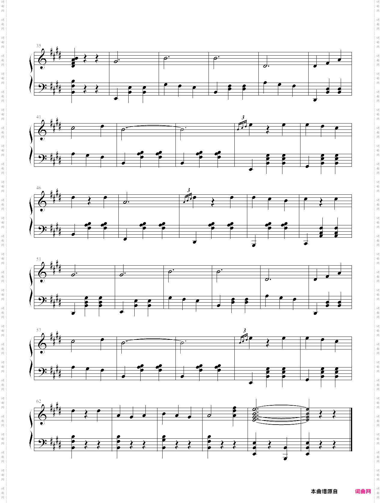外国儿童歌曲钢琴曲集111首049 西班牙女郎