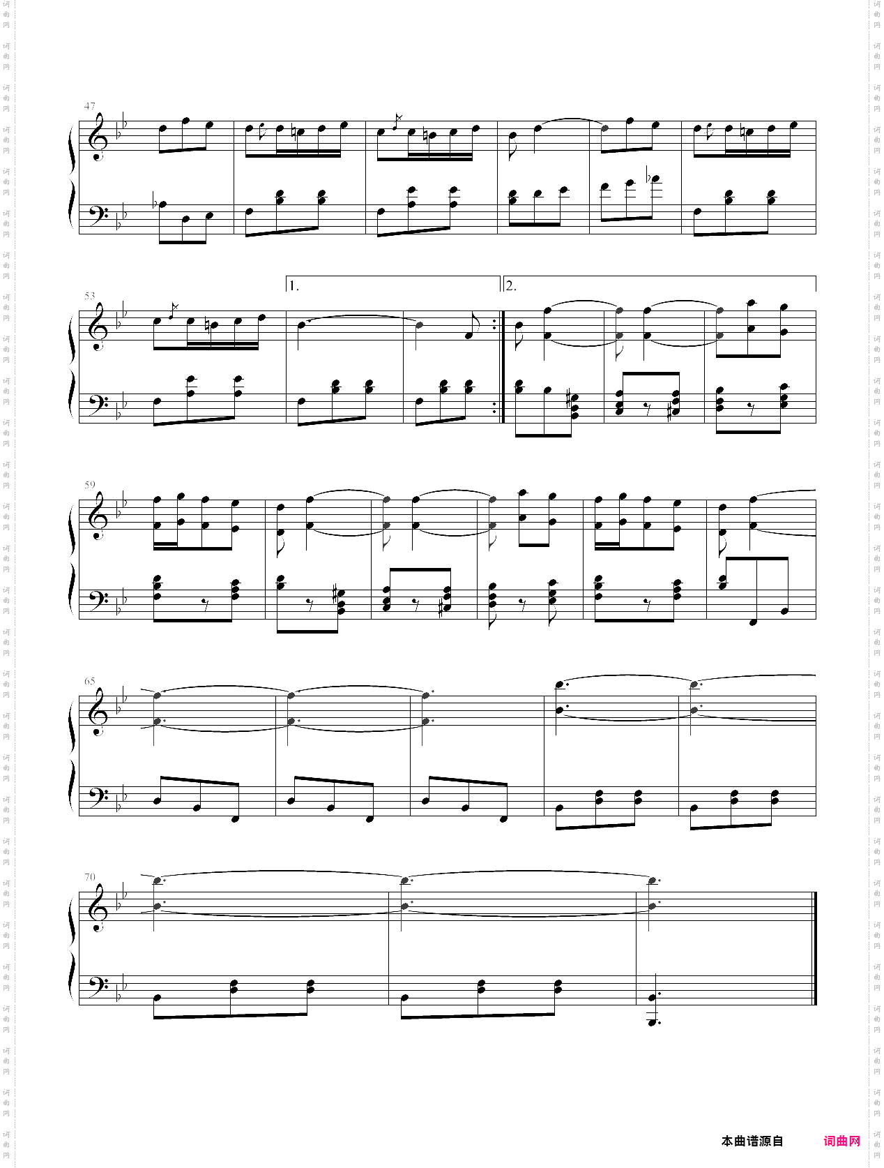 外国儿童歌曲钢琴曲集111首050 饮酒歌