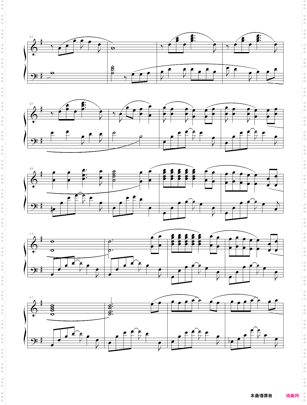 外国儿童歌曲钢琴曲集111首106昨日重现