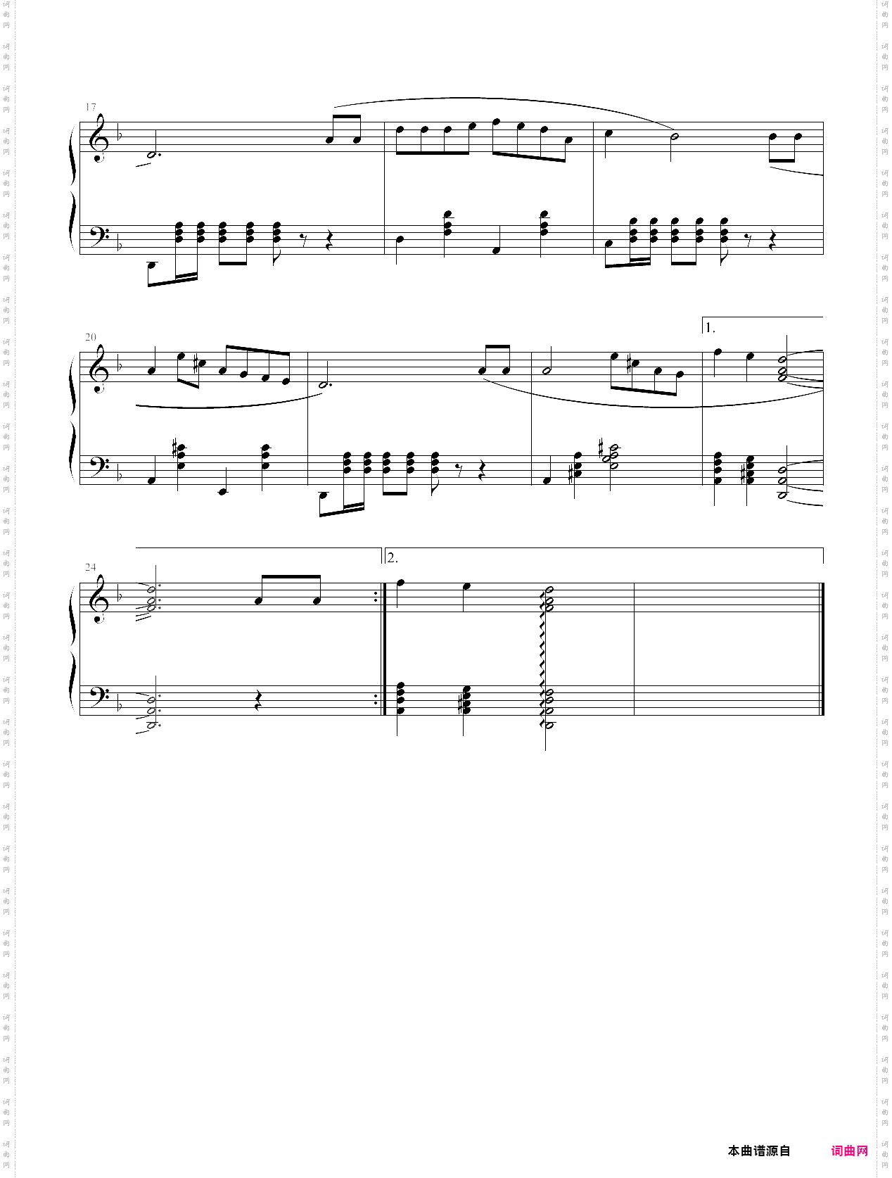 外国儿童歌曲钢琴曲集111首111 在路旁