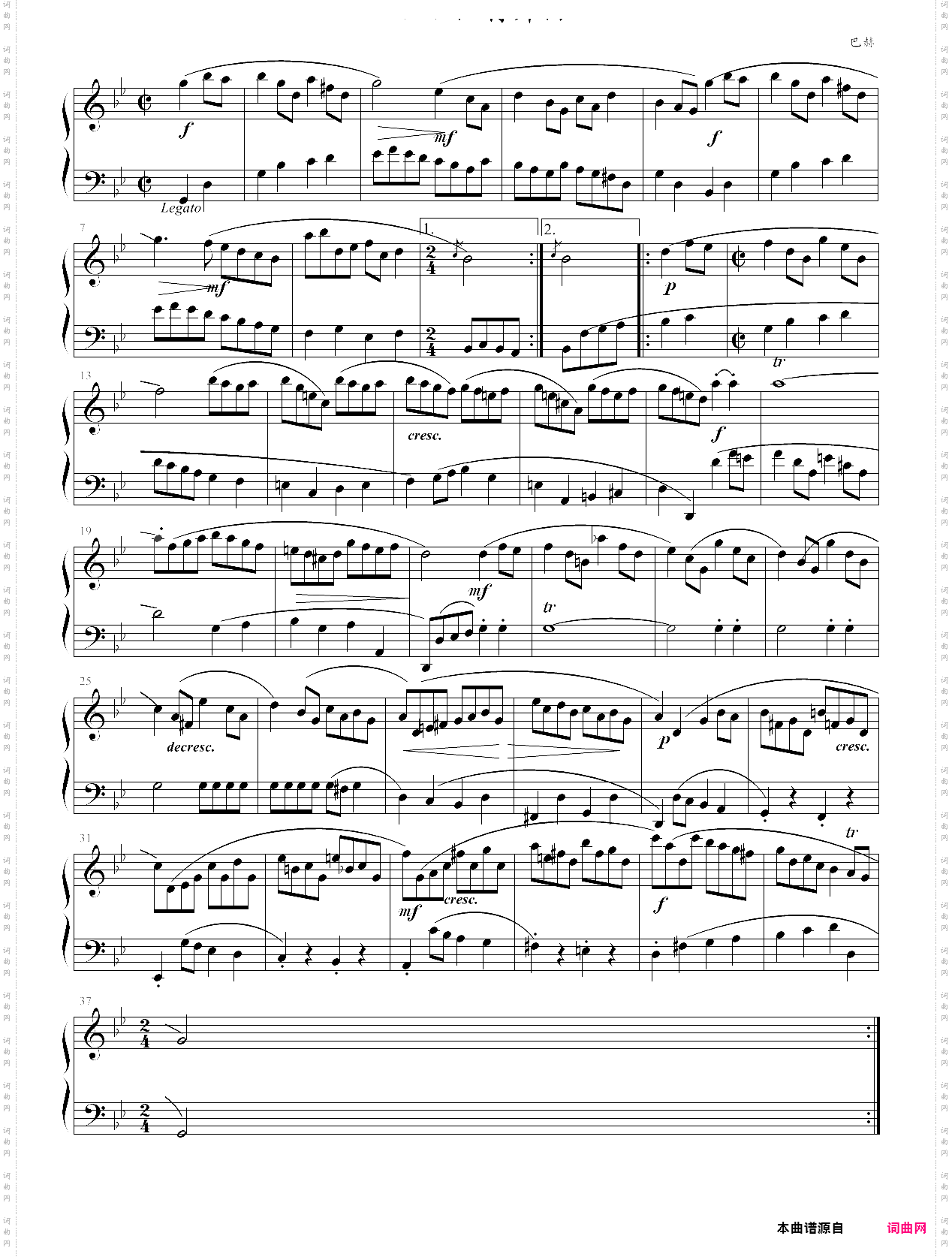外国儿童歌曲钢琴曲集111首20