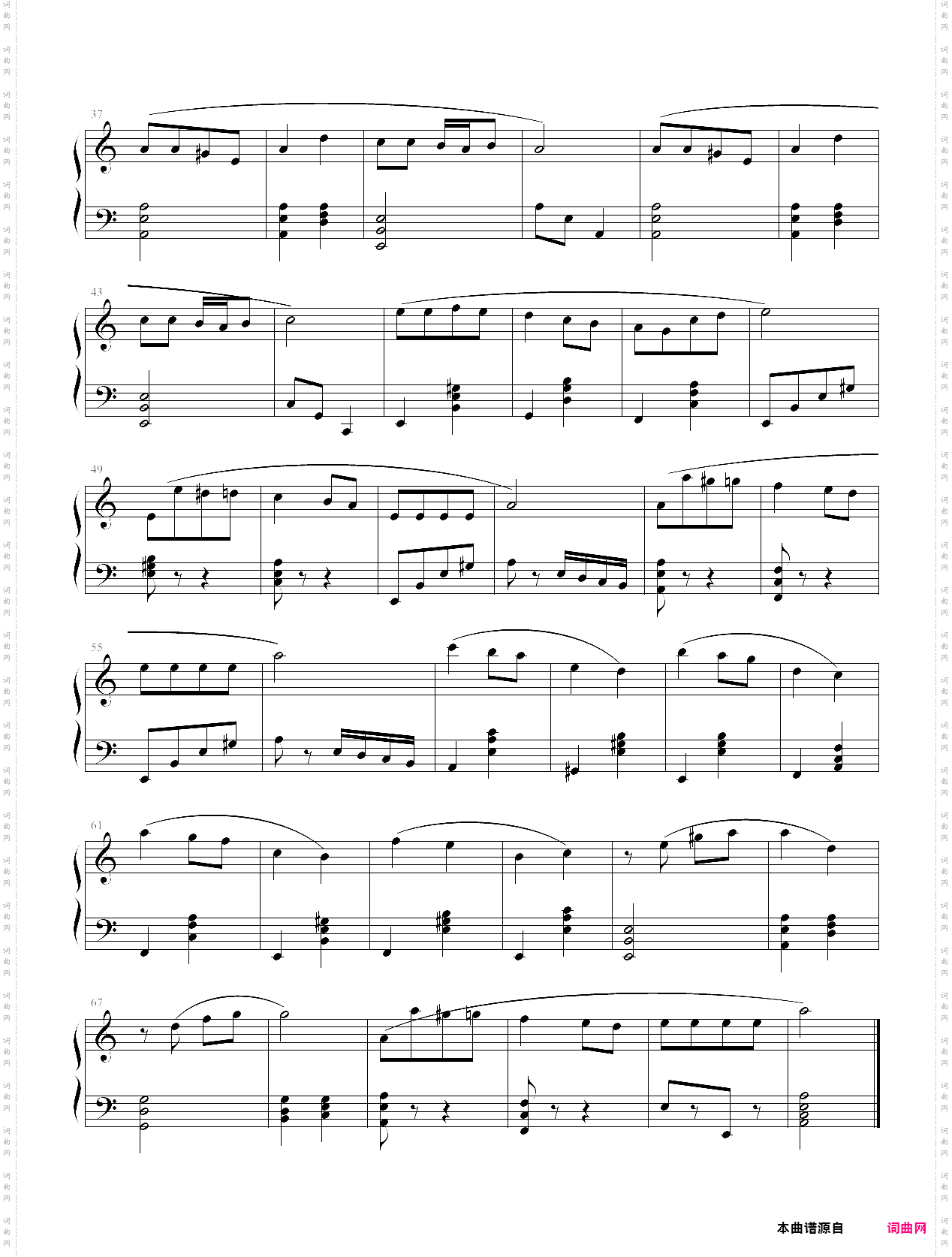 外国儿童歌曲钢琴曲集111首003红梅花儿开