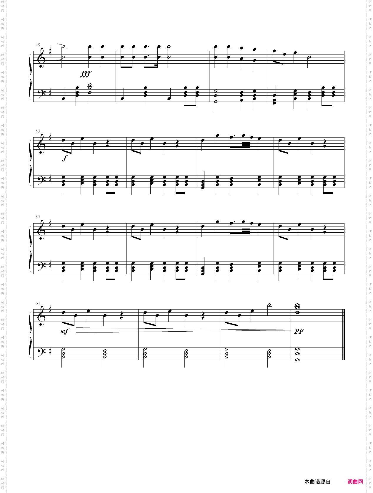 外国儿童歌曲钢琴曲集111首014 伏尔加船夫曲