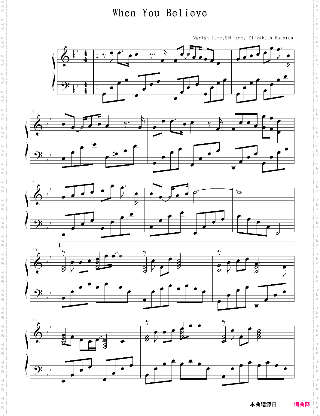 when you believe埃及王子主题曲