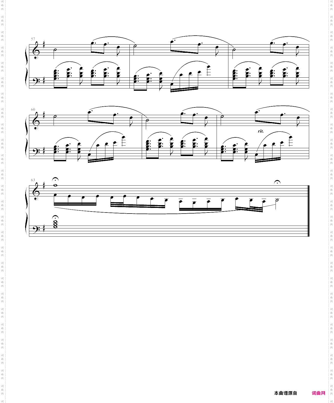 左边钢琴伴奏谱