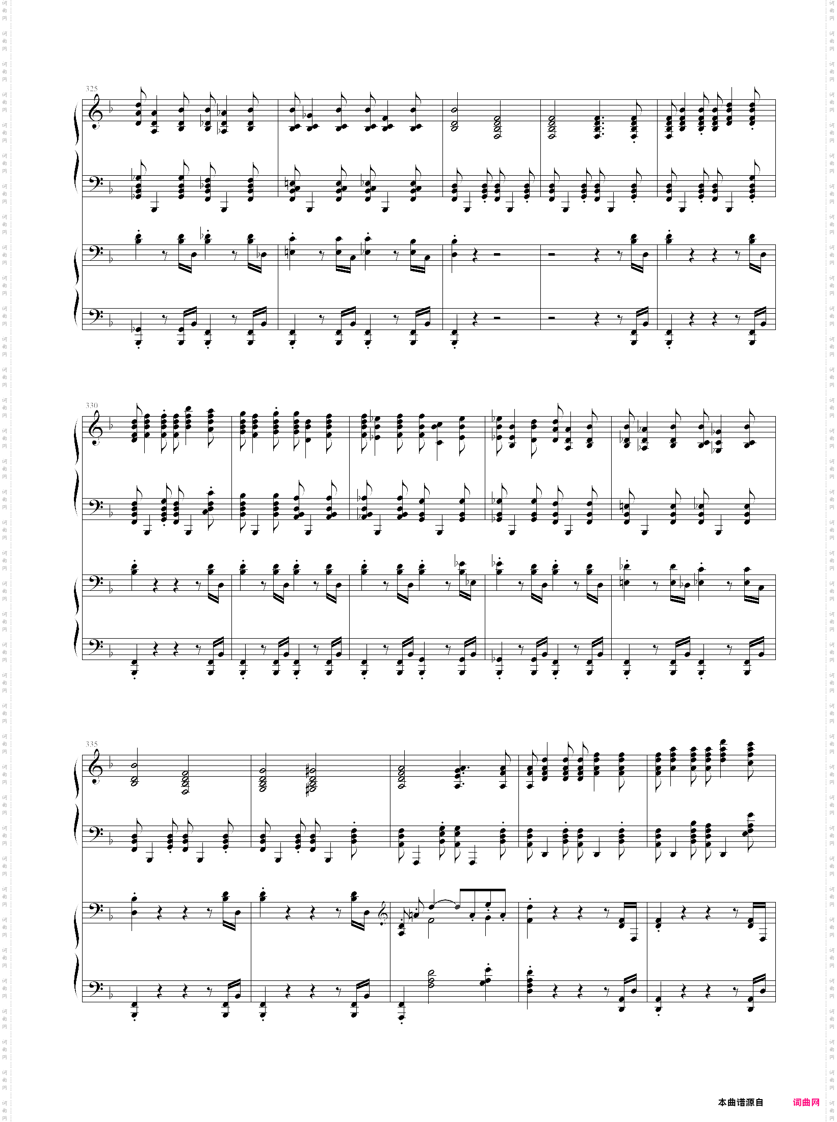 拉三第三乐章，41页双钢琴谱，最难钢琴曲