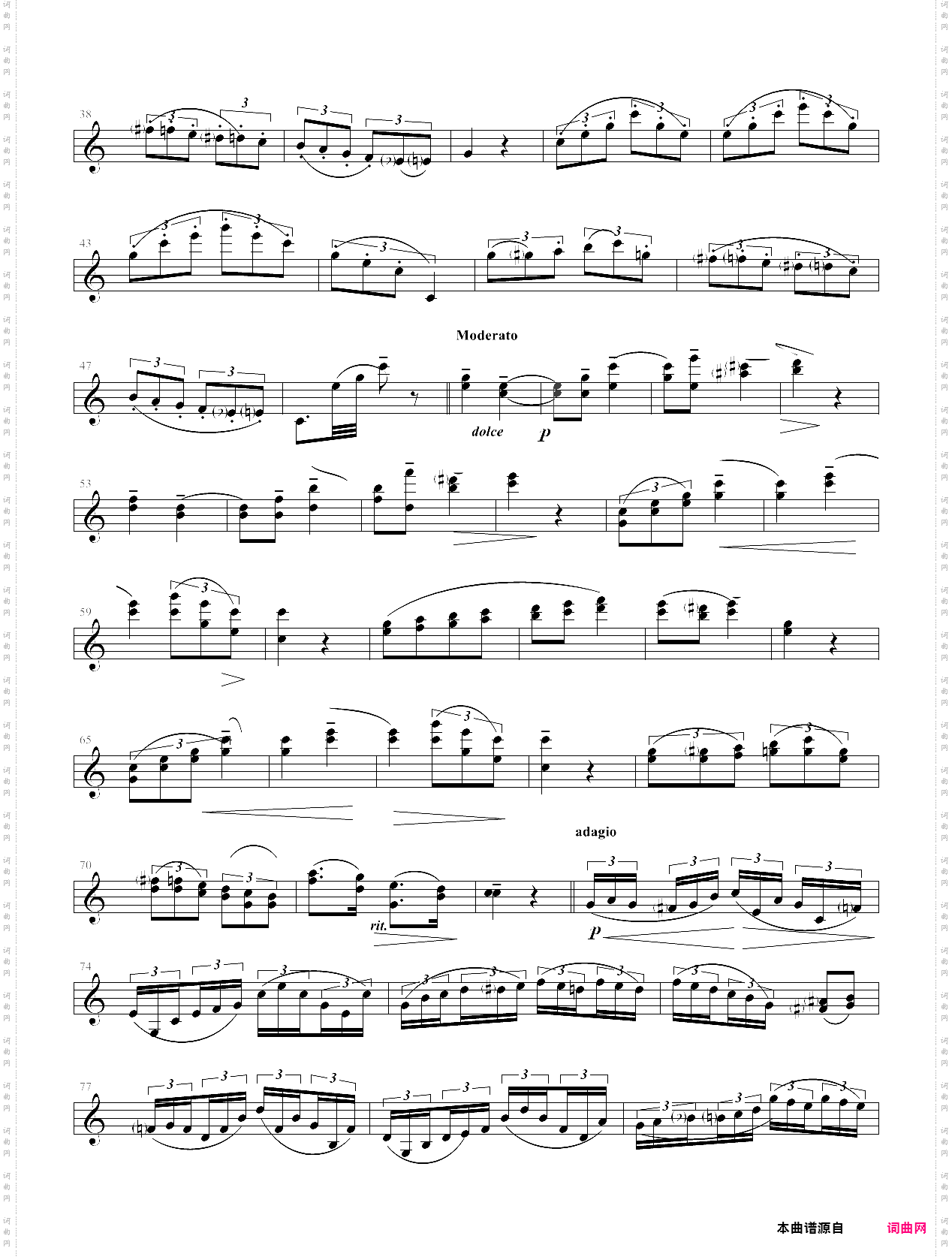 莫扎特主题炫技变奏曲小提琴版