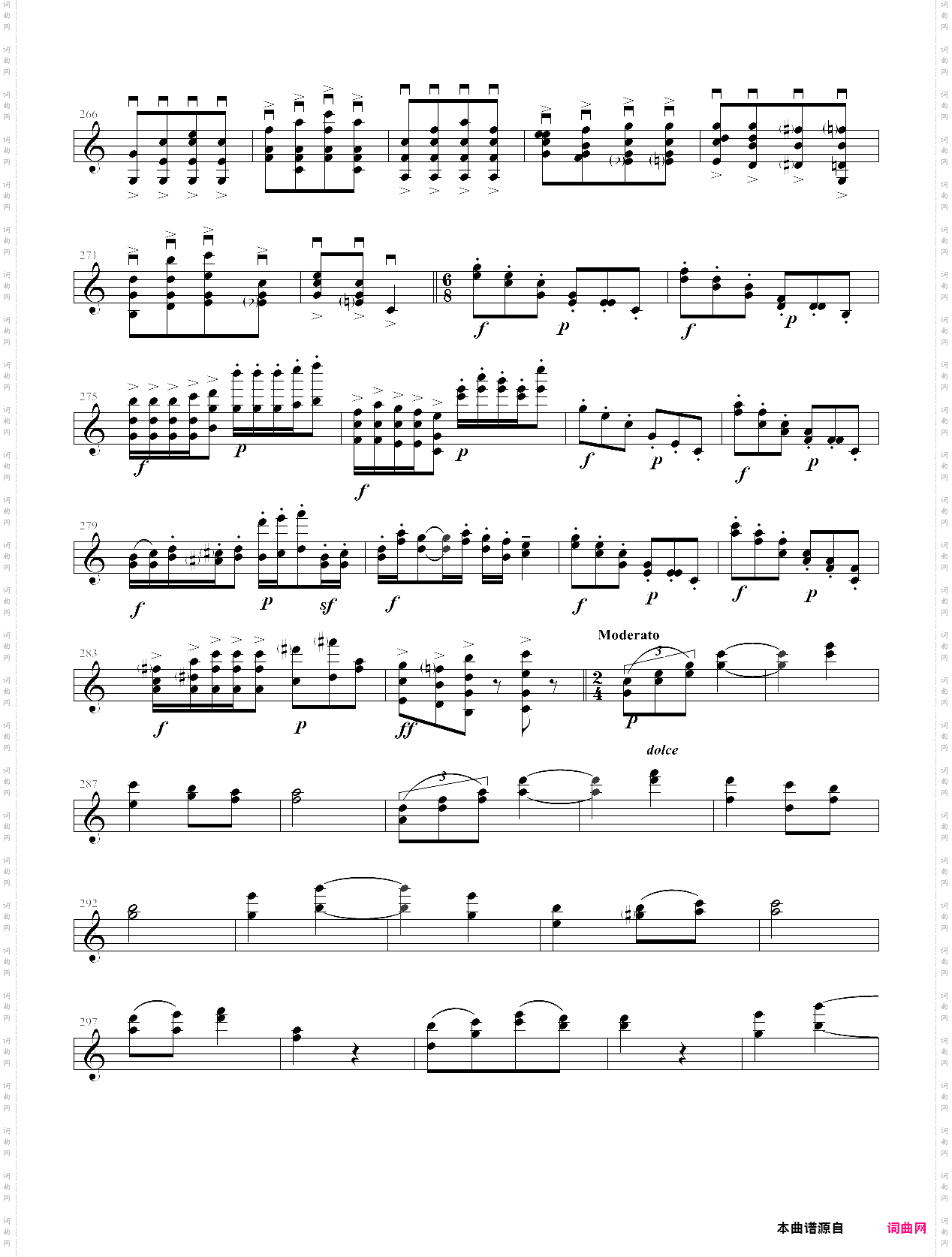 莫扎特主题炫技变奏曲小提琴版