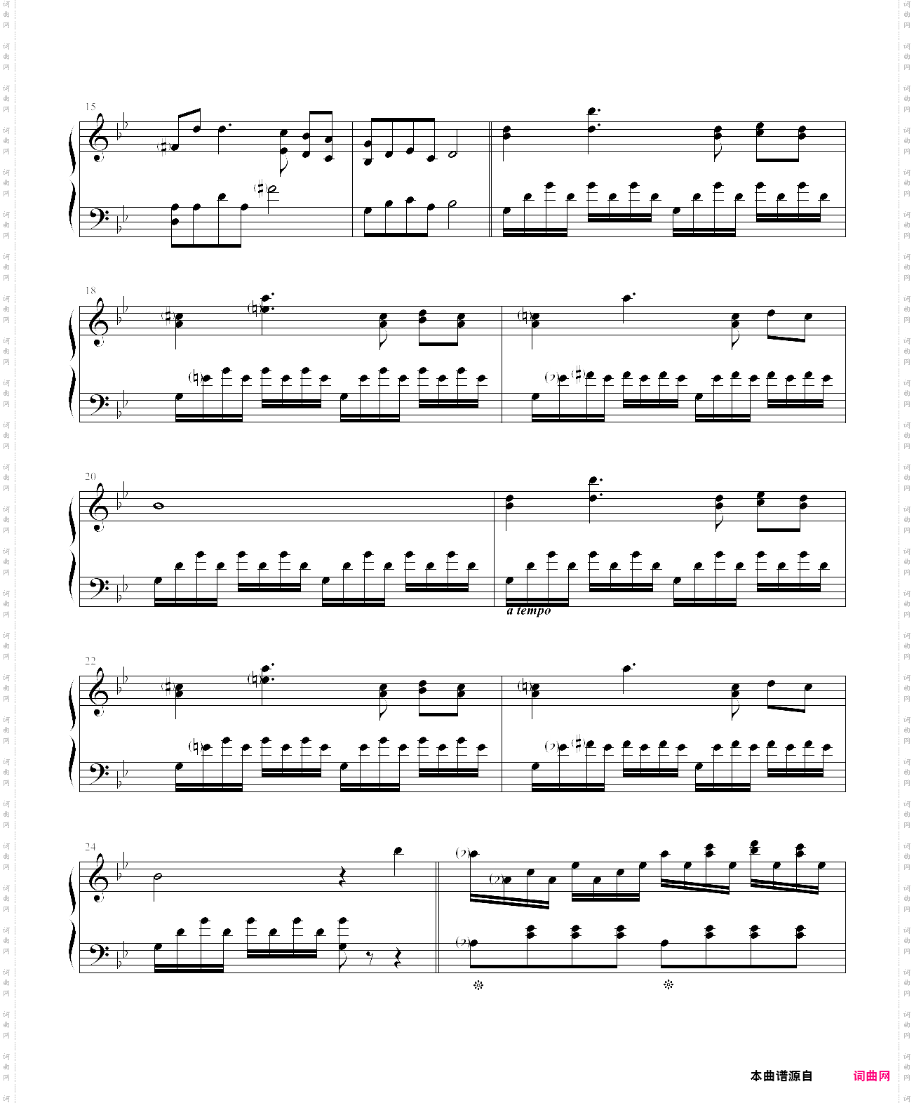 白色的旋律比安科尼抒情曲，克莱德曼