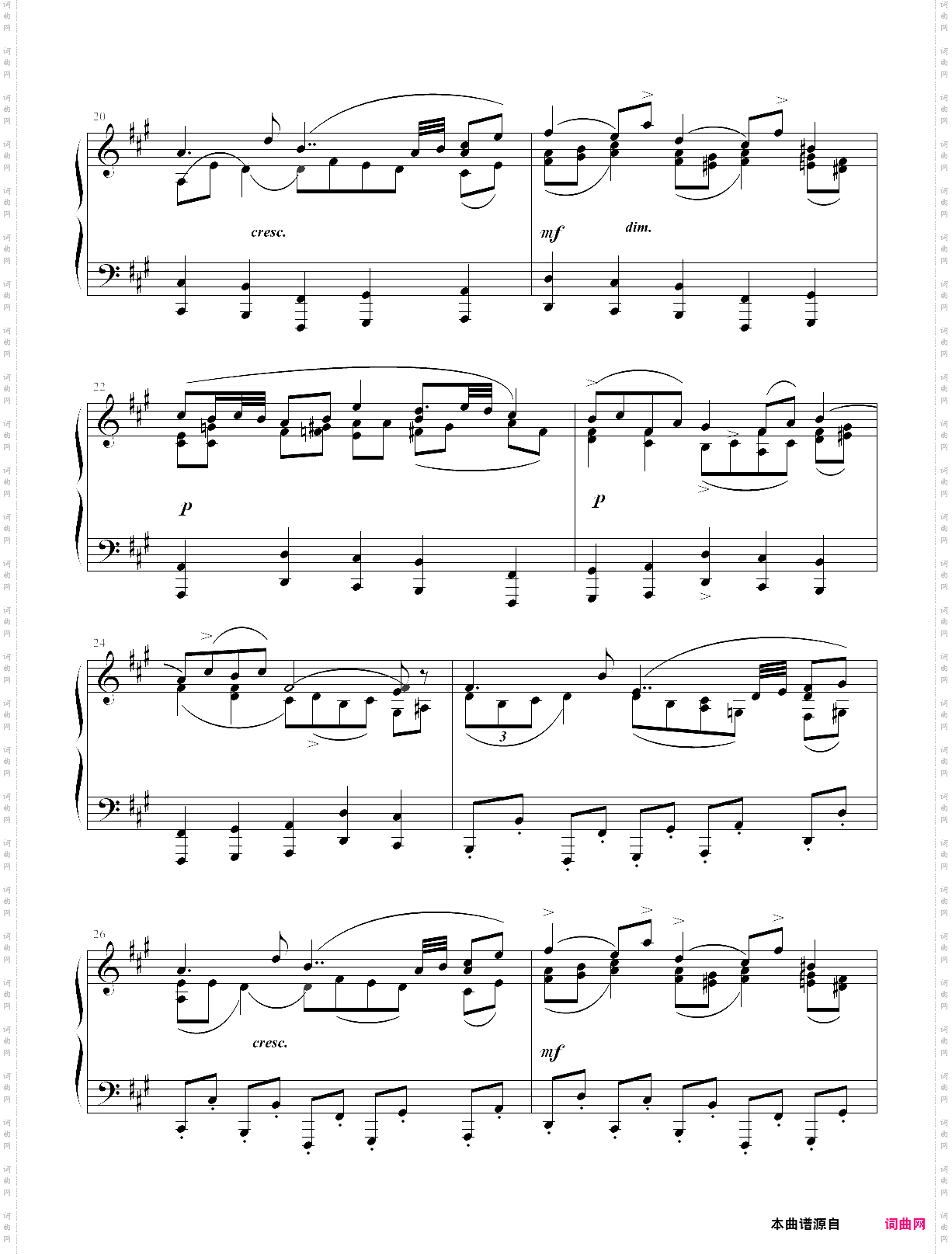 《固定低音》 带着宗教虔诚而感人至深的钢琴曲