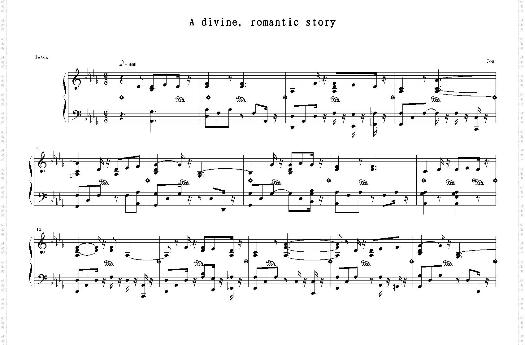 a divine, romantic story