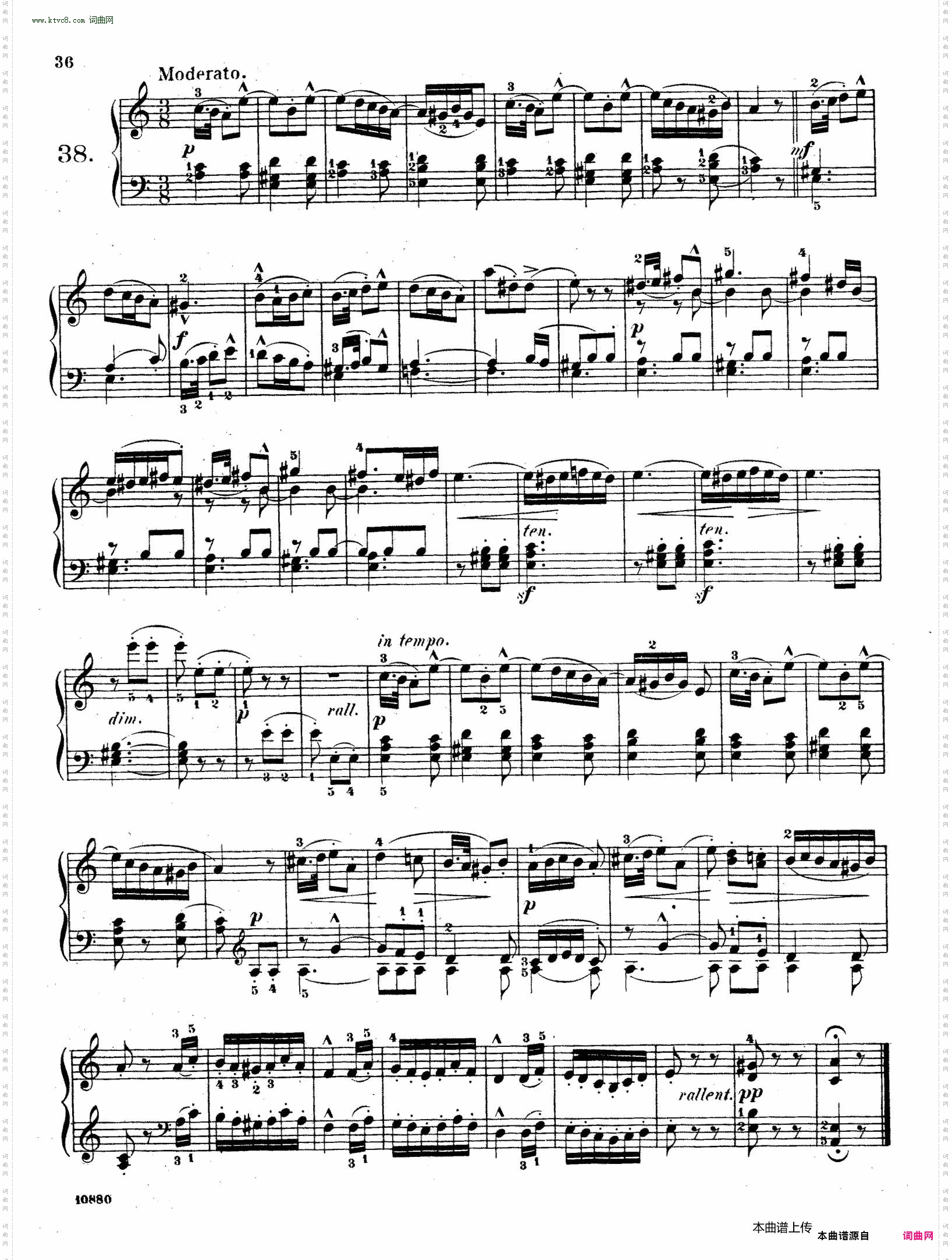 Etudes Enfantines Op·37儿童钢琴练习曲 第31——39首