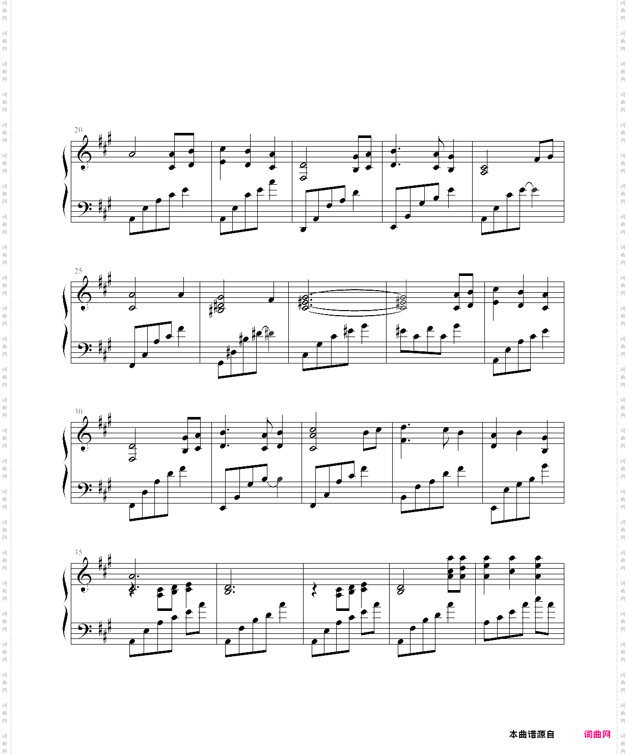 serenade to spring-钢琴演奏版
