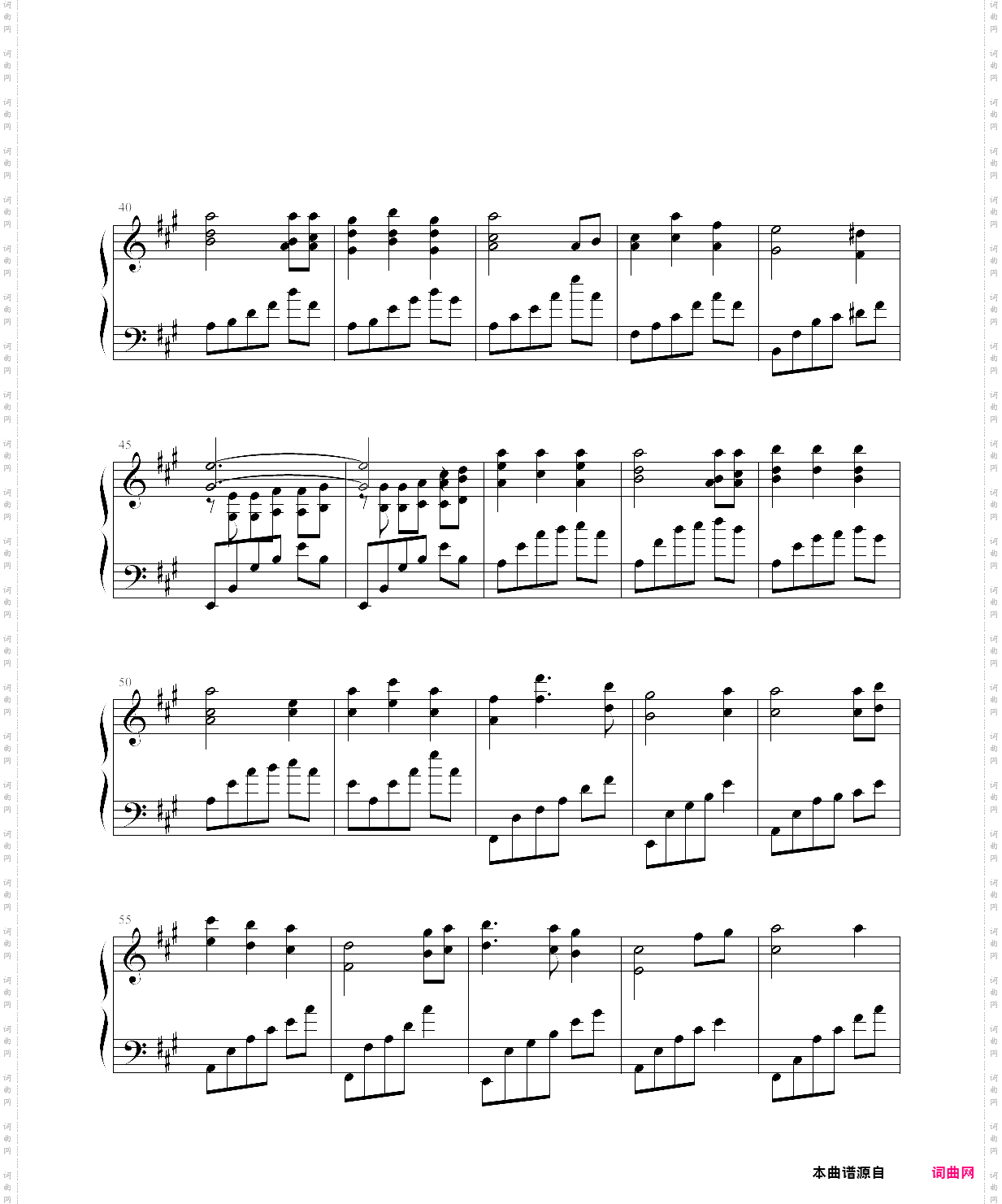 serenade to spring-钢琴演奏版