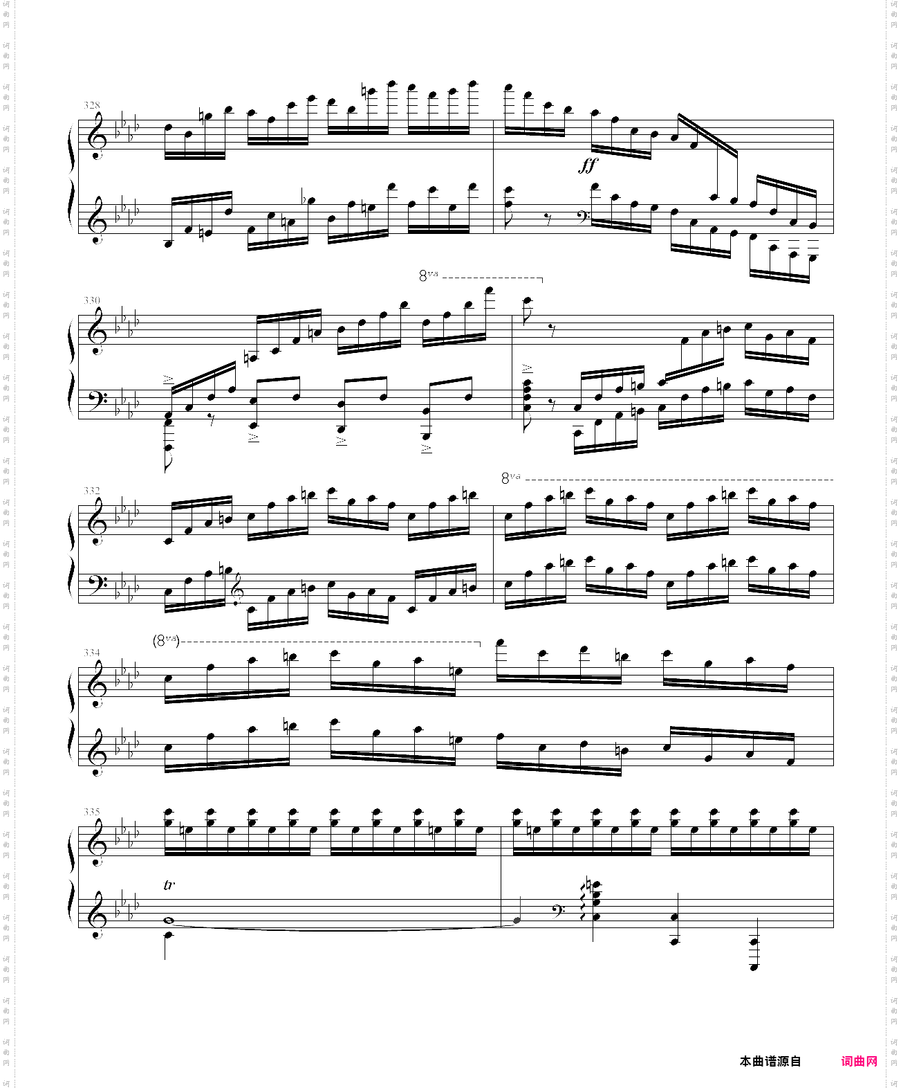 肖邦第二钢琴协奏曲第一乐章