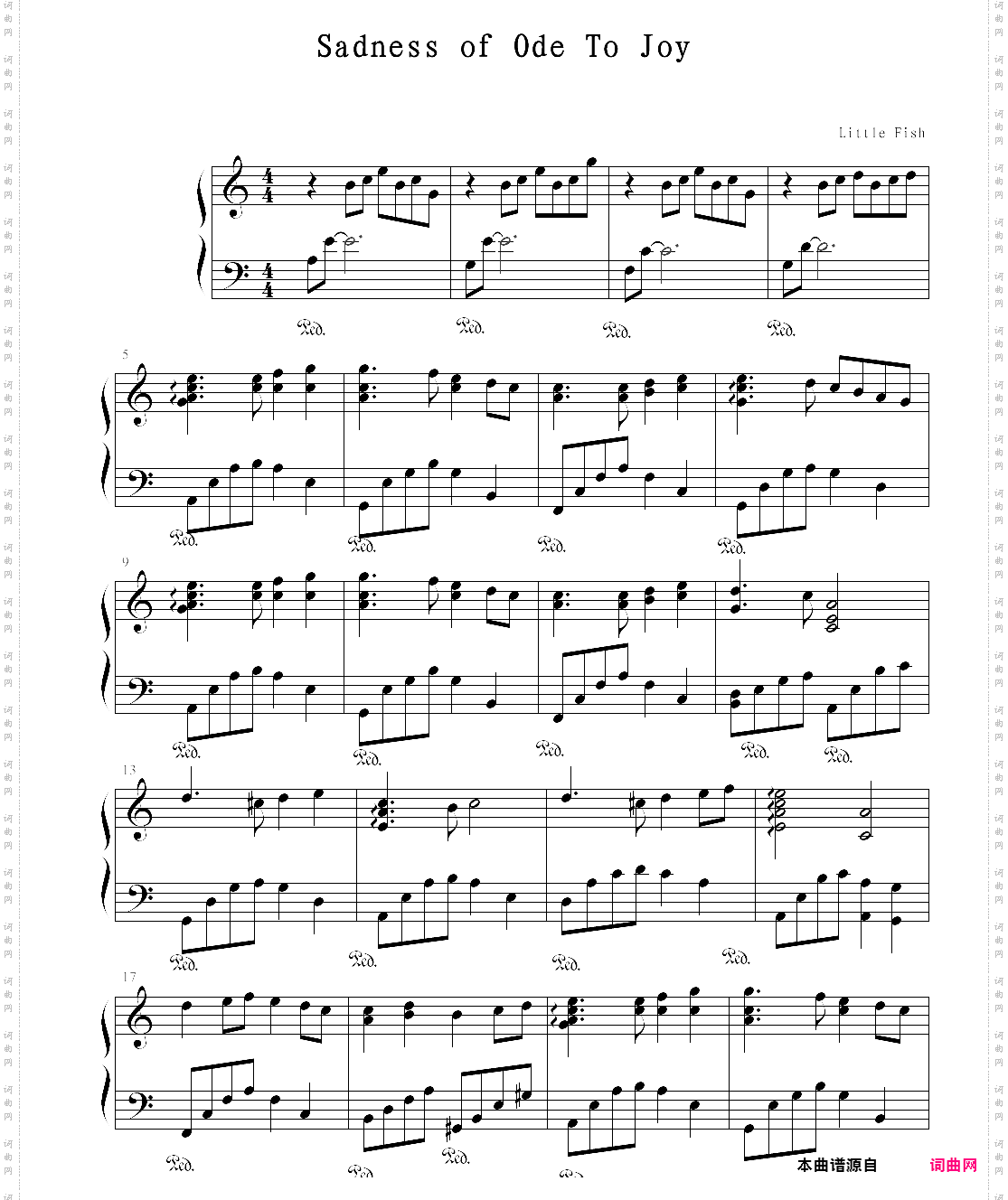 sadness of ode to joy