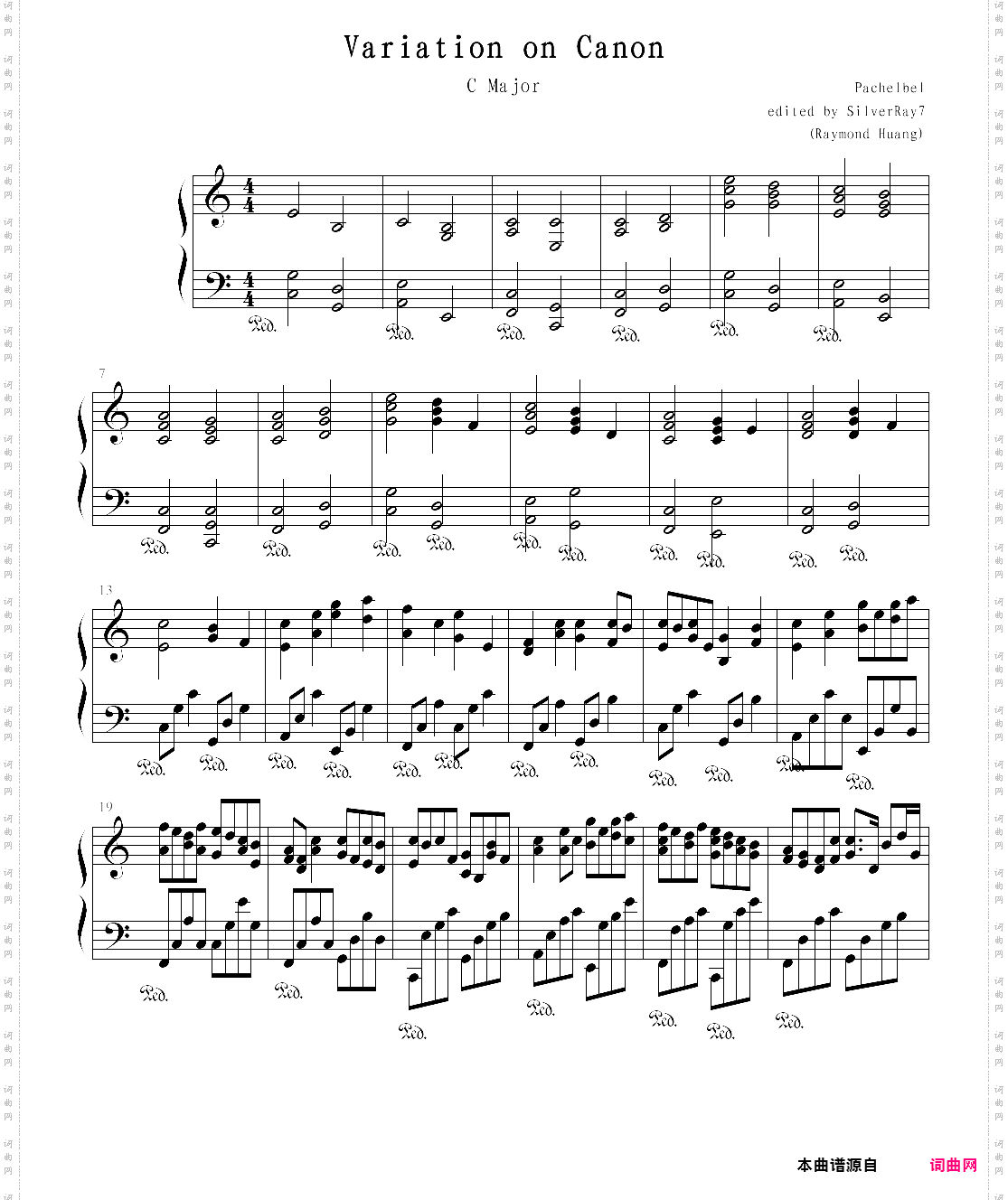 variation on canonc major