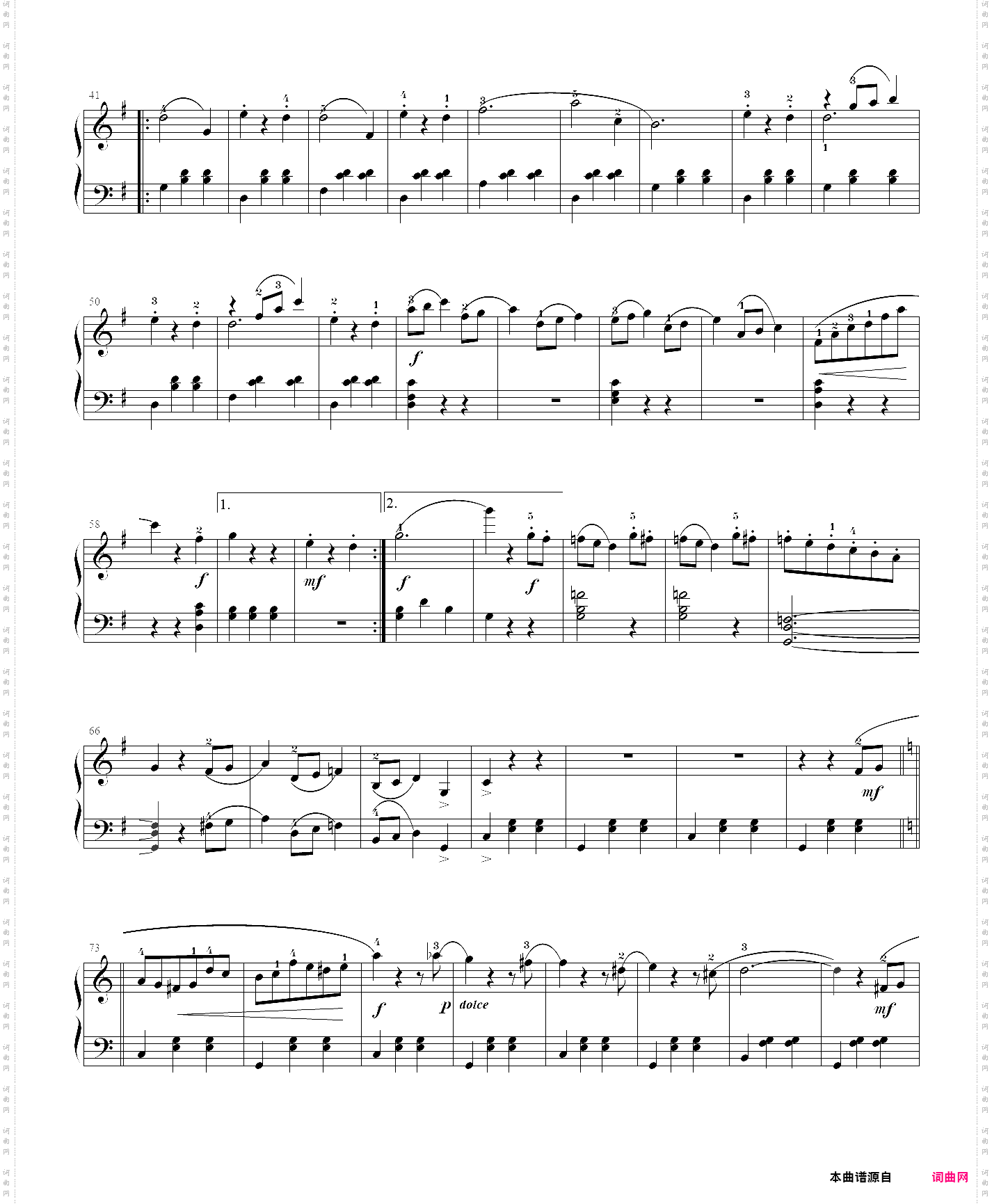 7· 春之声frühlingsstimmen- 约翰·施特劳斯钢琴圆舞曲集